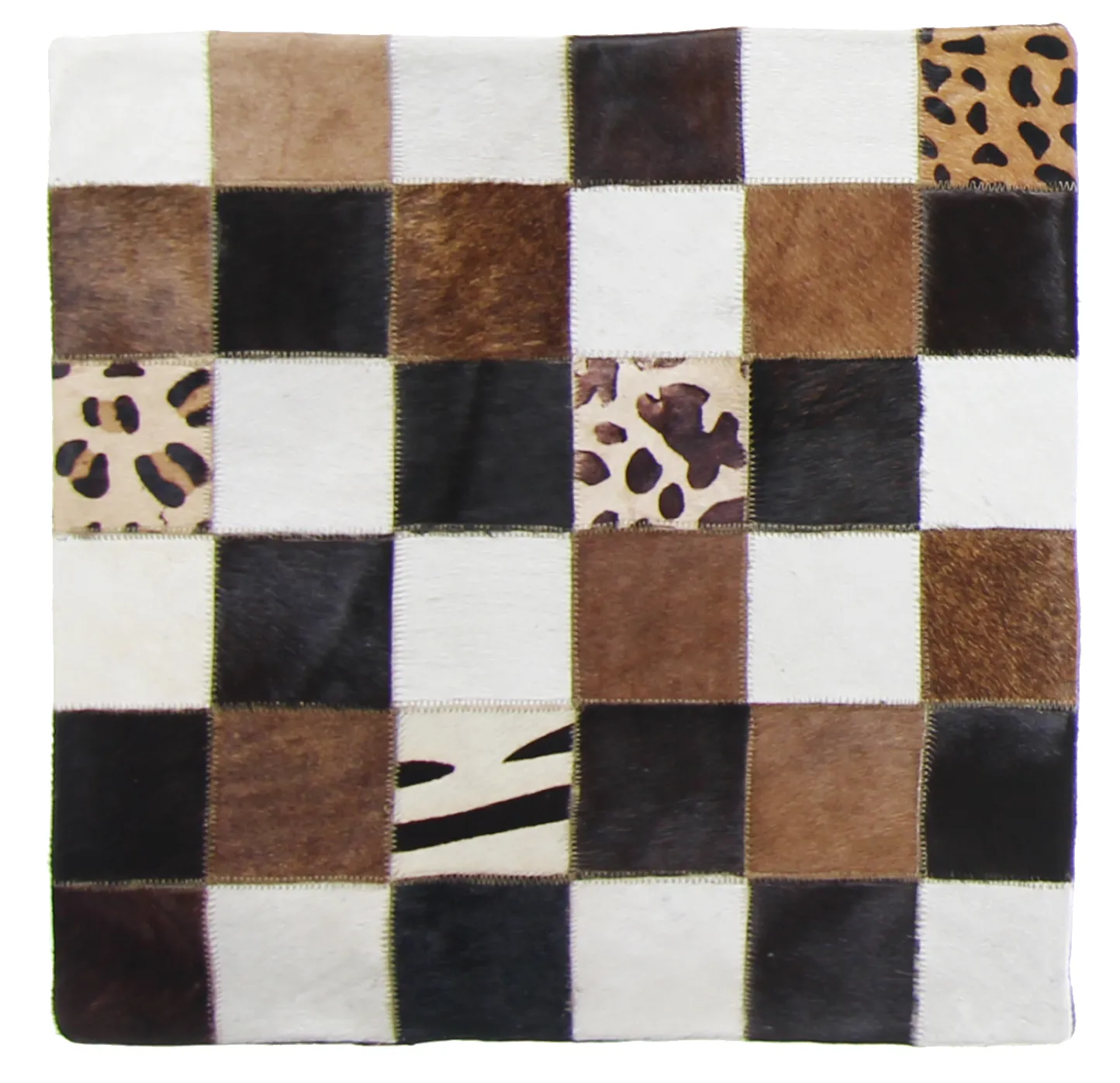 Capa de Almofada de Couro Bovino 45 x 45 cm