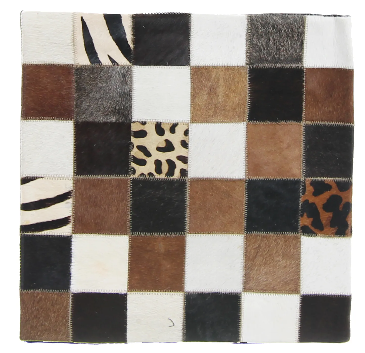 Capa de Almofada de Couro Bovino 45 x 45 cm