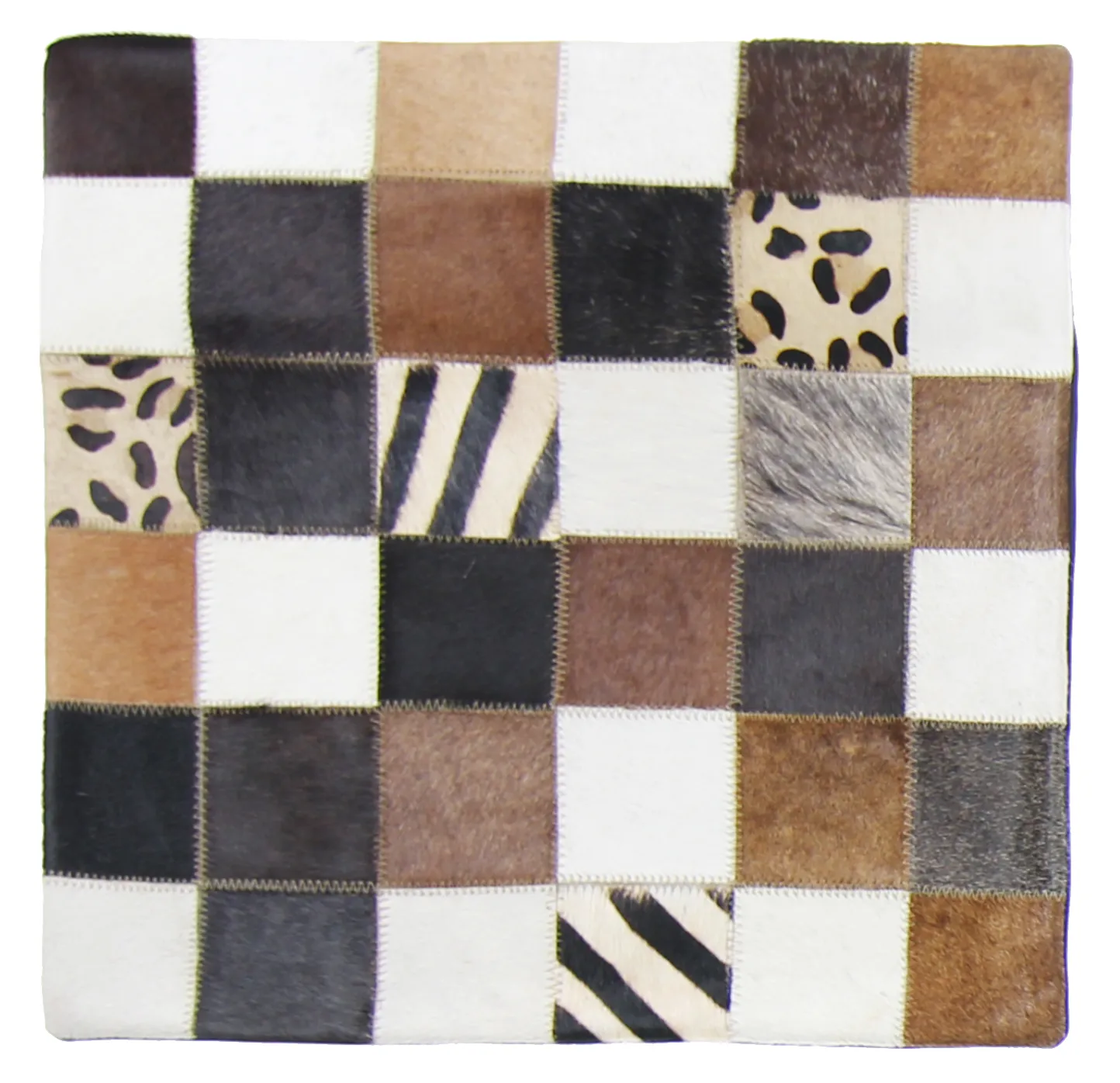 Capa de Almofada de Couro Bovino 45 x 45 cm