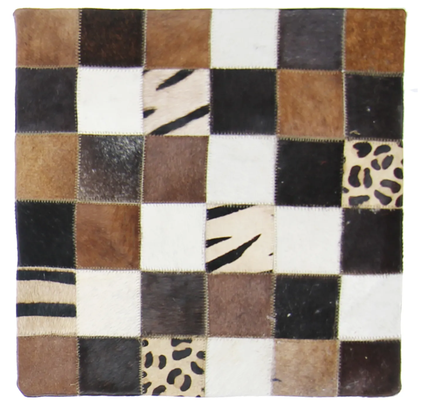 Capa de Almofada de Couro Bovino 45 x 45 cm