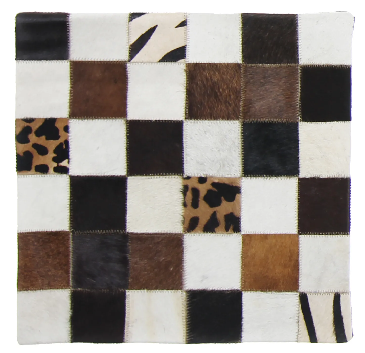 Capa de Almofada de Couro Bovino 45 x 45 cm