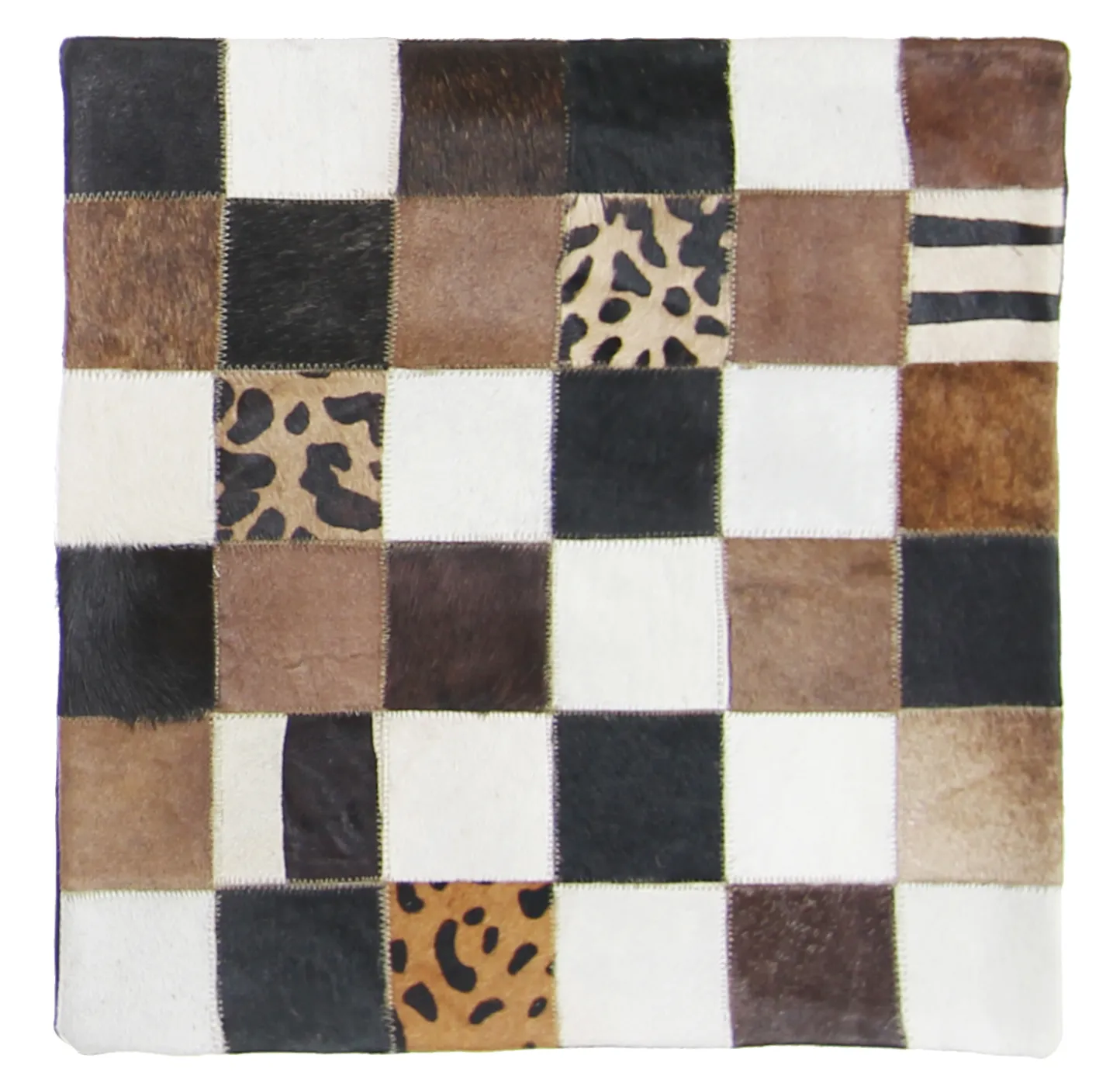 Capa de Almofada de Couro Bovino 45 x 45 cm
