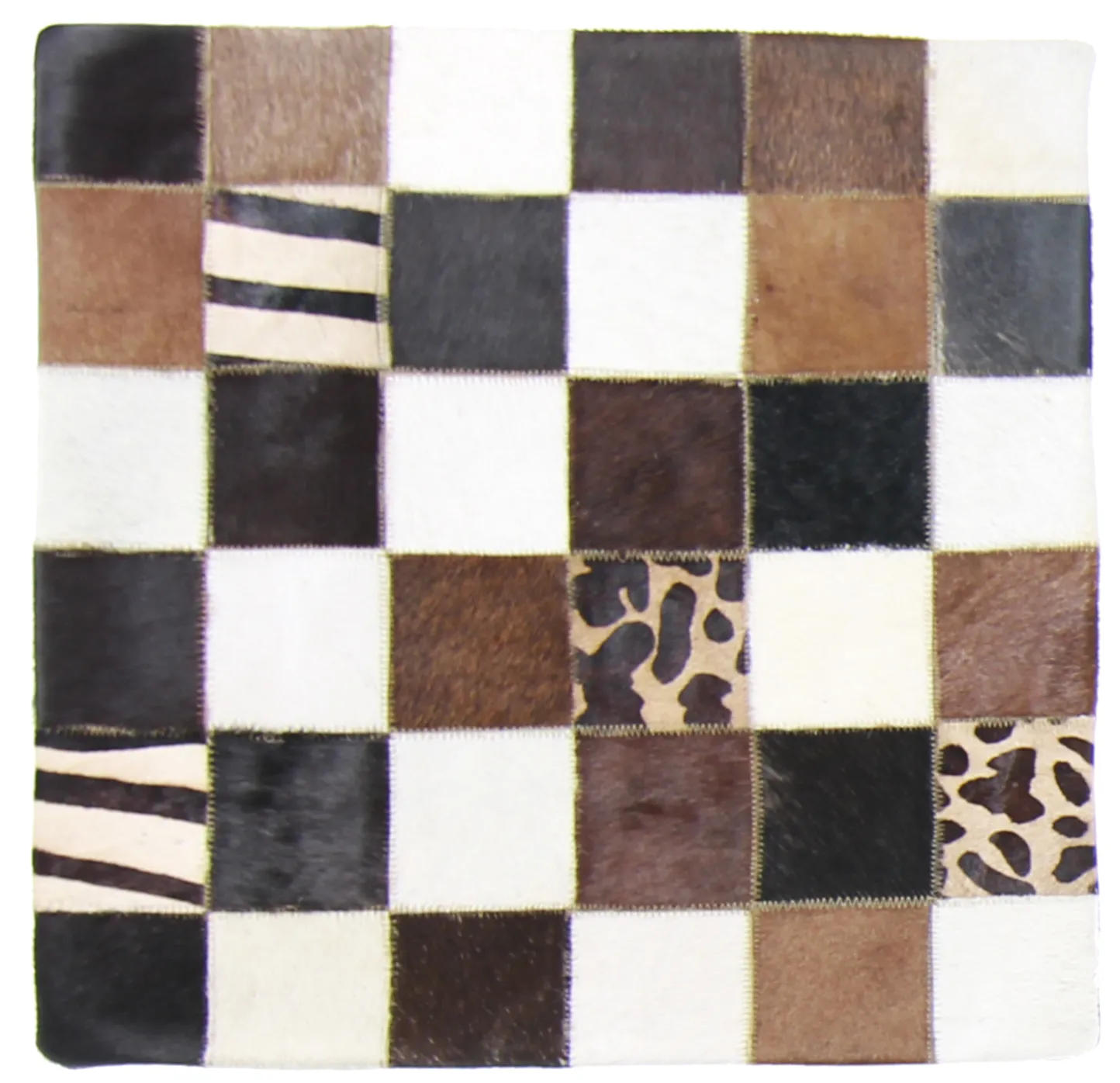 Capa de Almofada de Couro Bovino 45 x 45 cm