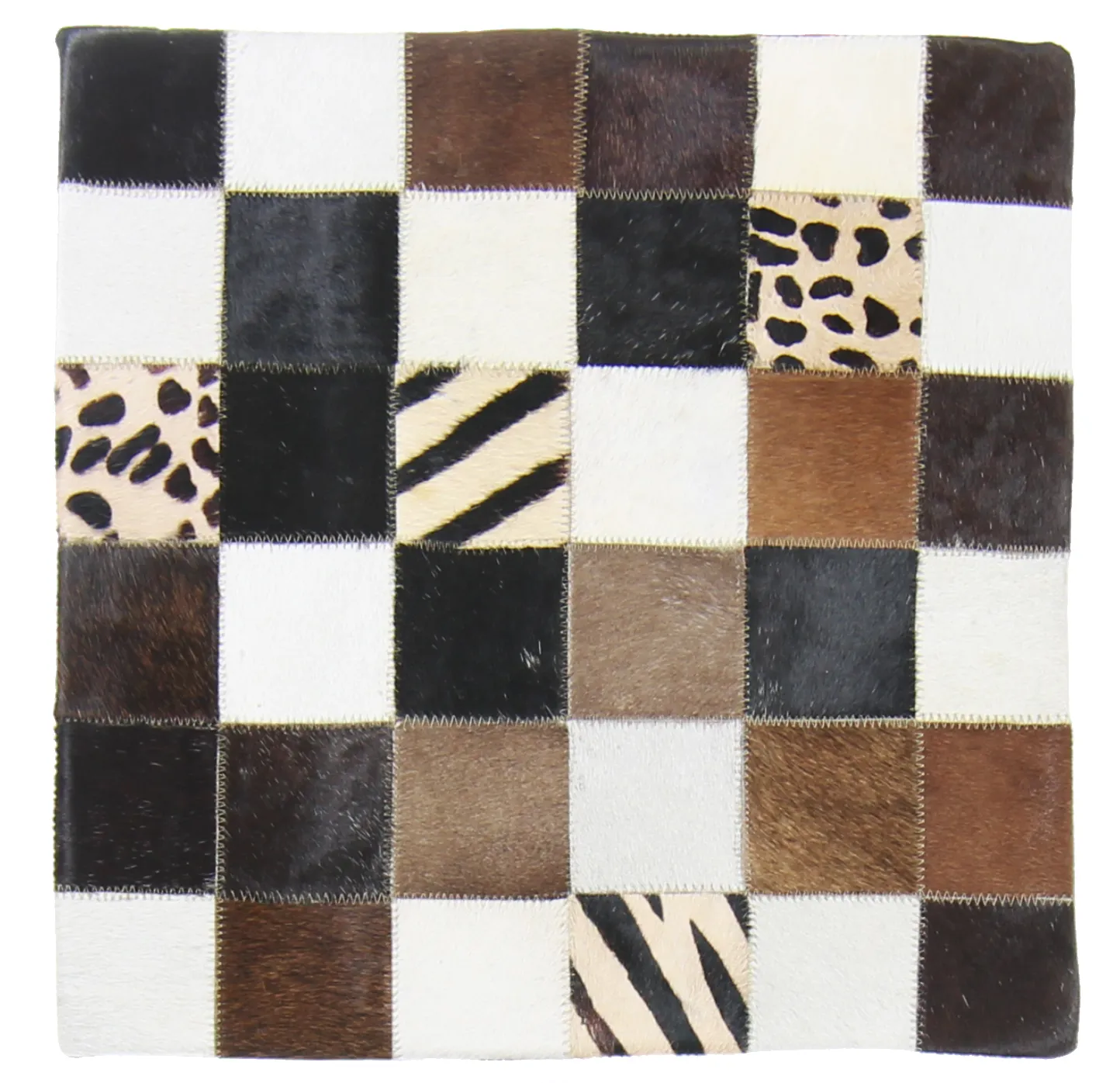 Capa de Almofada de Couro Bovino 45 x 45 cm