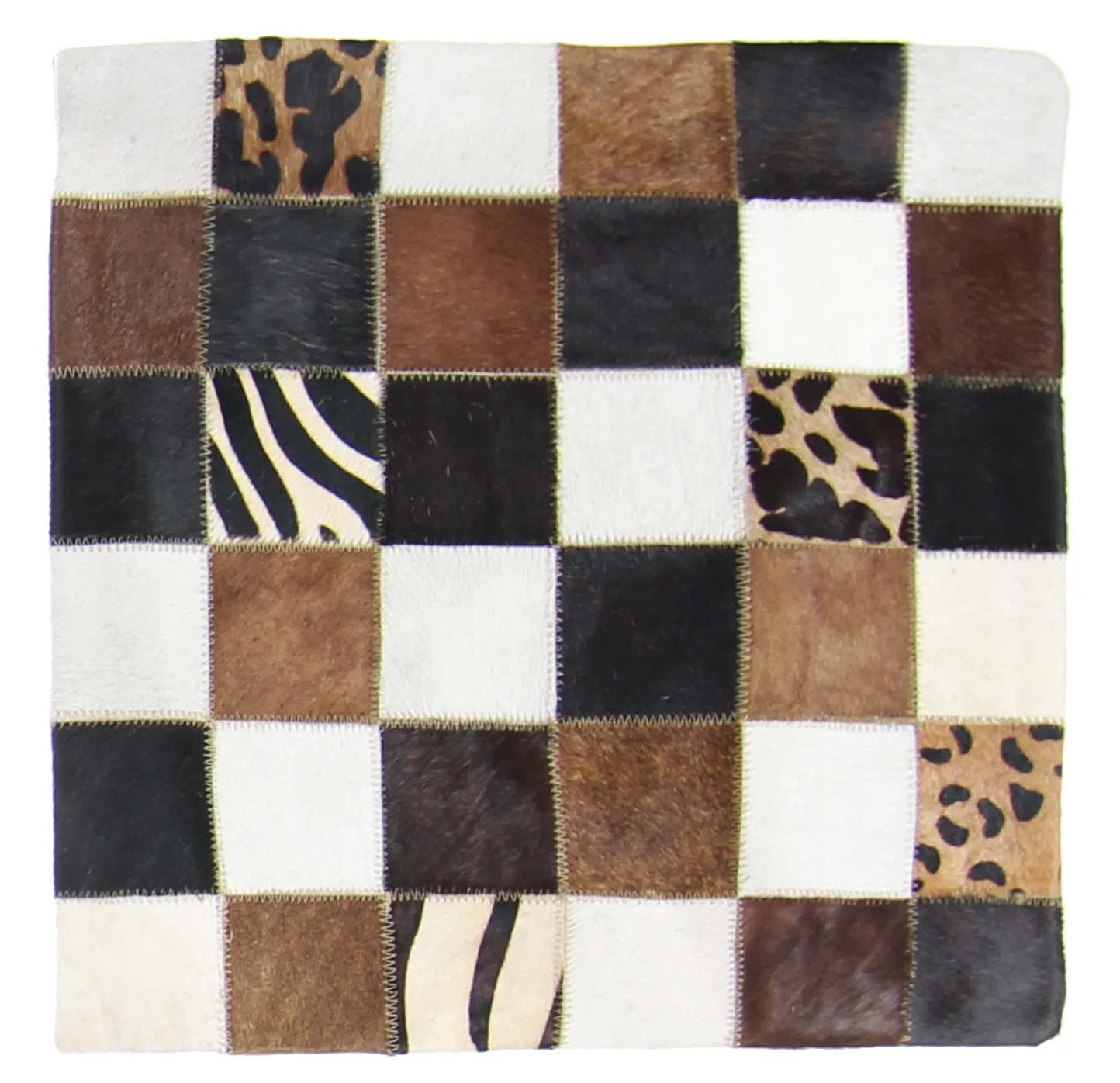 Capa de Almofada de Couro Bovino 45 x 45 cm