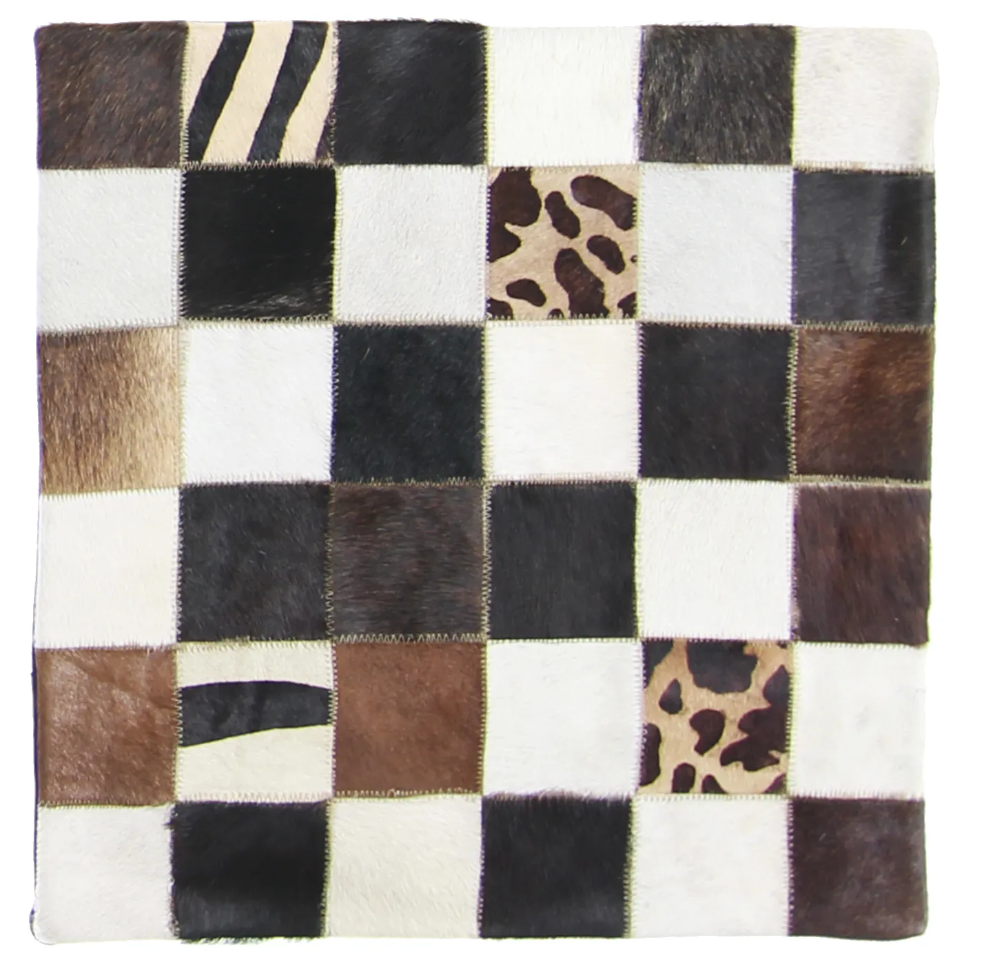 Capa de Almofada de Couro Bovino 45 x 45 cm