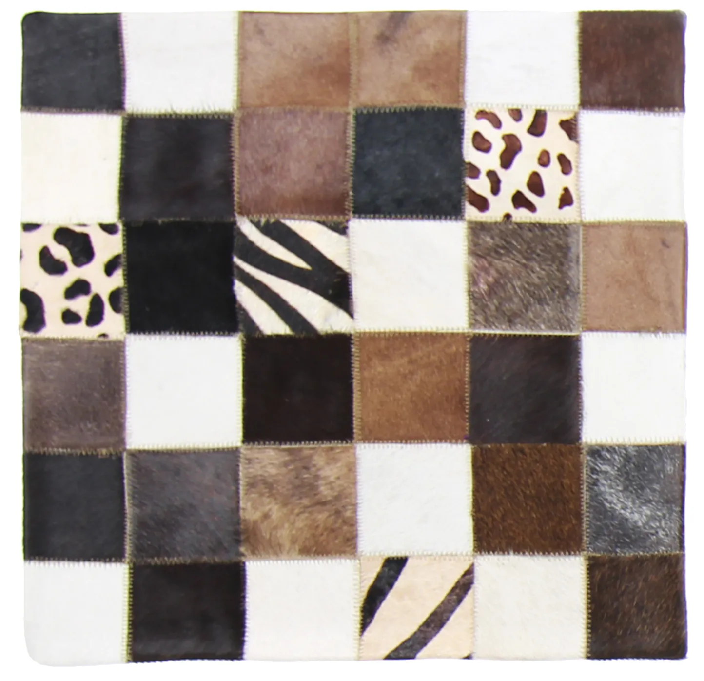 Capa de Almofada de Couro Bovino 45 x 45 cm