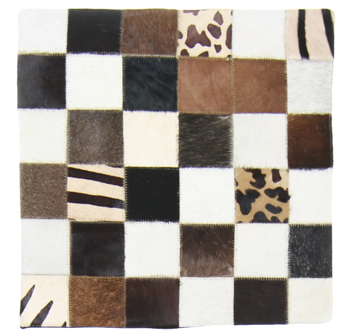 Capa de Almofada de Couro Bovino 45 x 45 cm