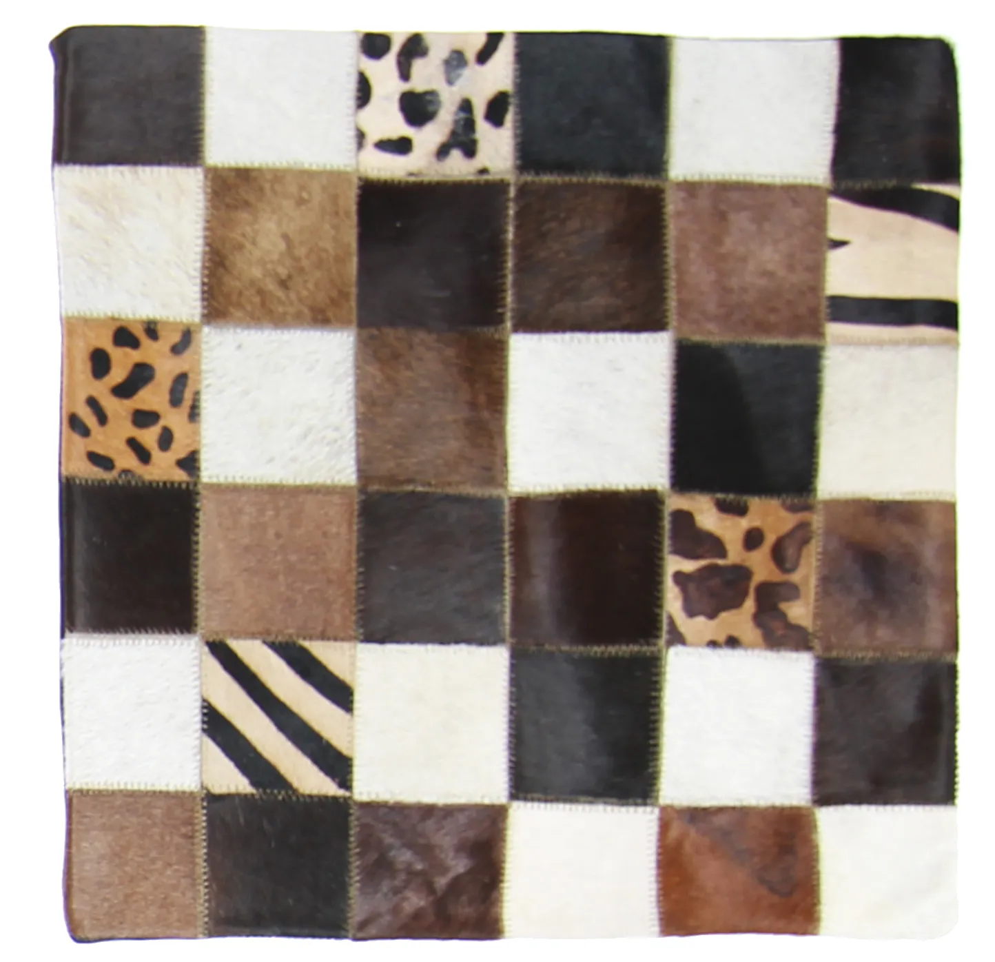 Capa de Almofada de Couro Bovino 45 x 45 cm