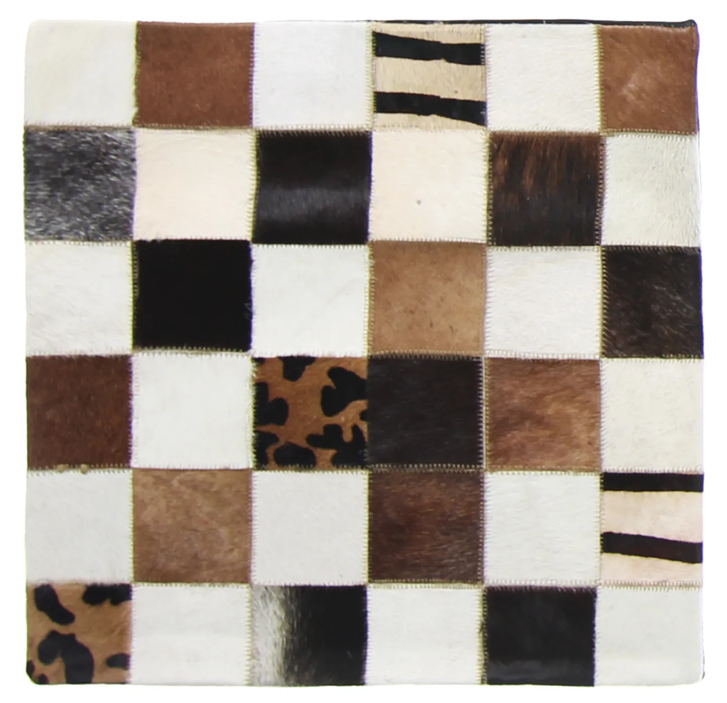 Capa de Almofada de Couro Bovino 45 x 45 cm