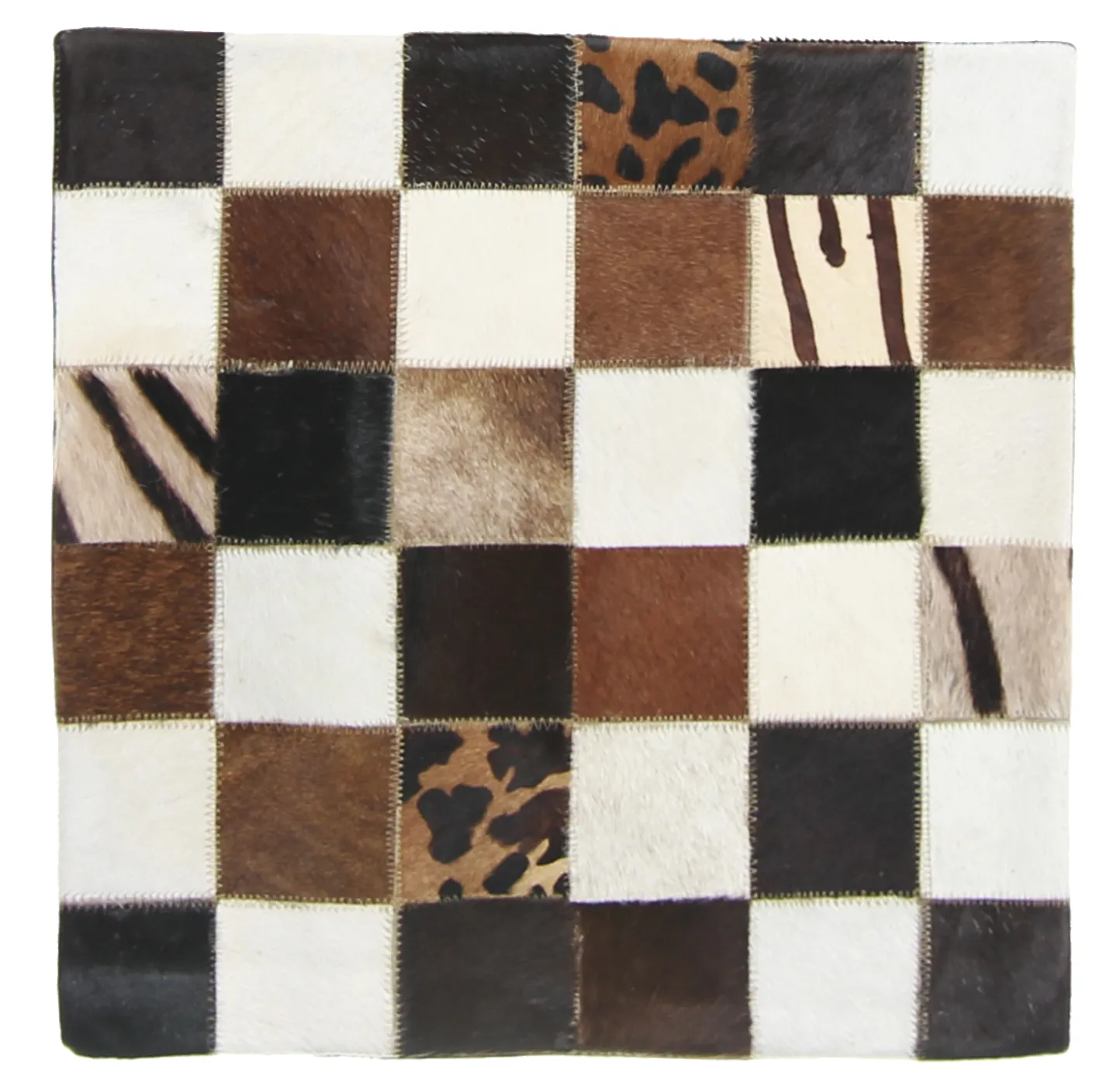 Capa de Almofada de Couro Bovino 45 x 45 cm