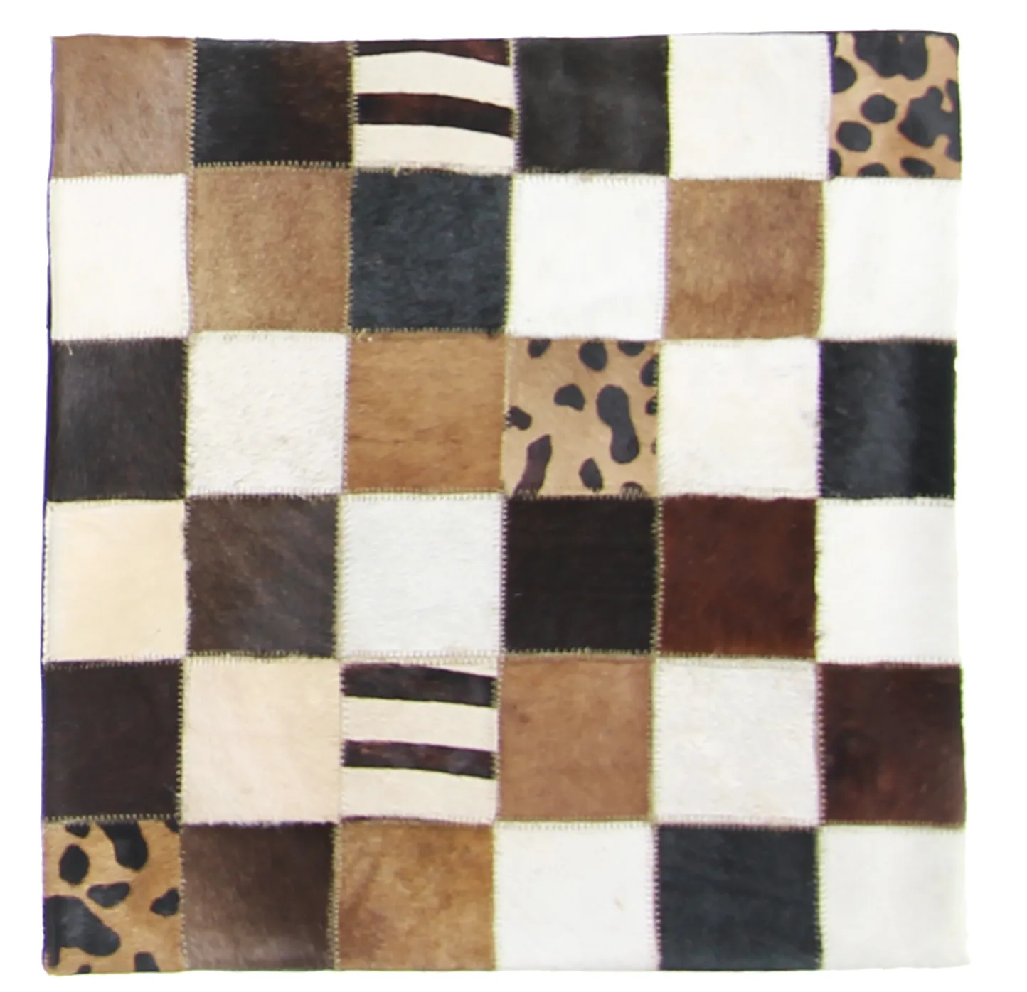 Capa de Almofada de Couro Bovino 45 x 45 cm