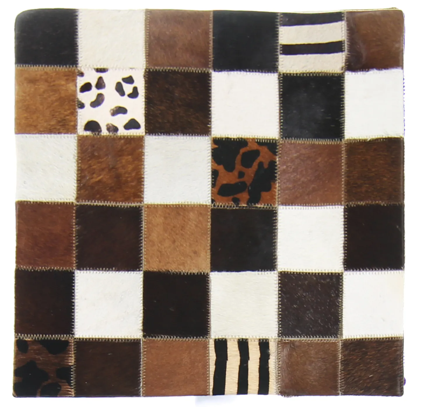 Capa de Almofada de Couro Bovino 45 x 45 cm
