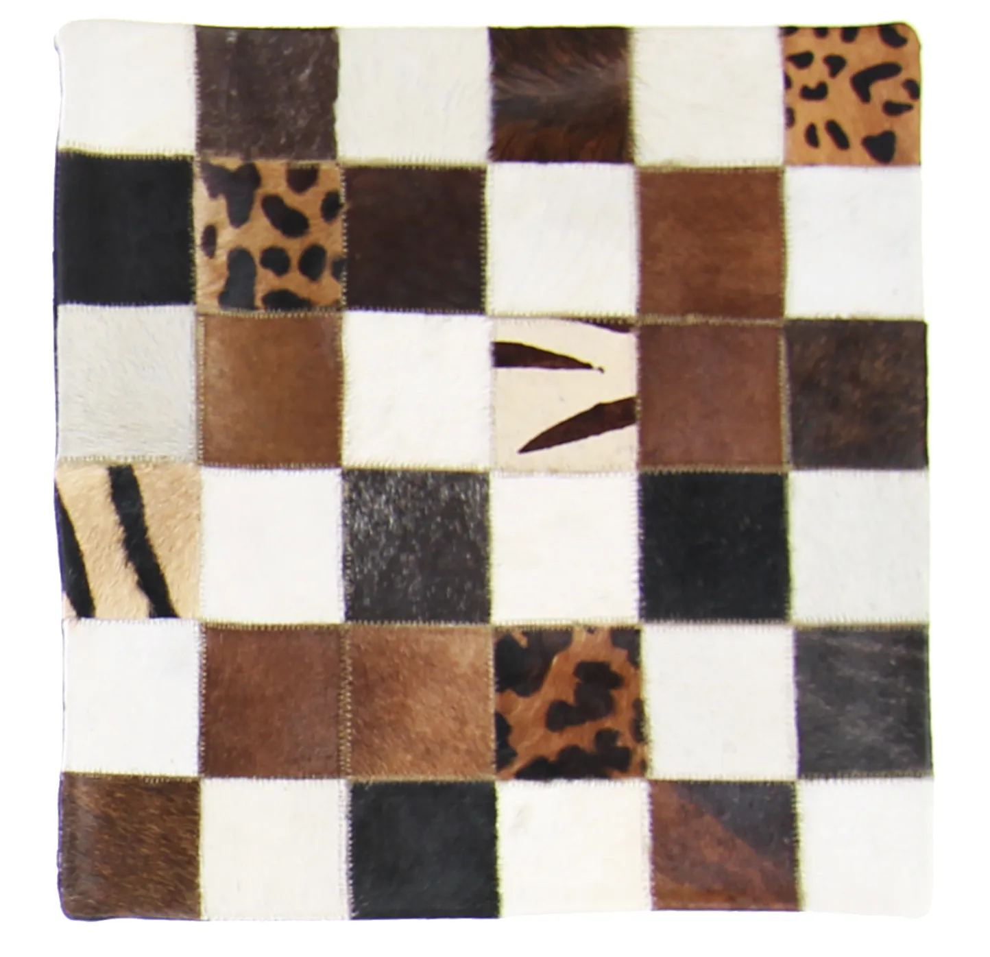 Capa de Almofada de Couro Bovino 45 x 45 cm