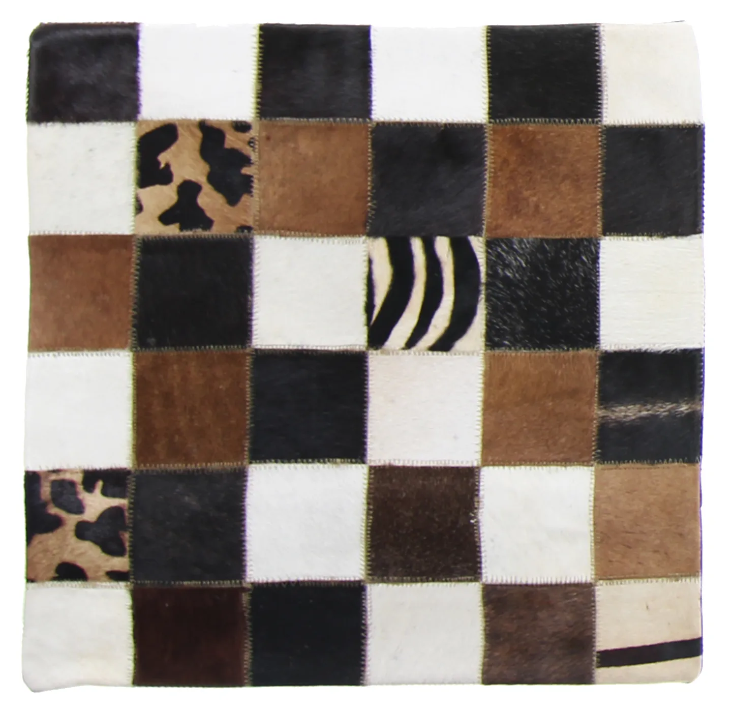 Capa de Almofada de Couro Bovino 45 x 45 cm