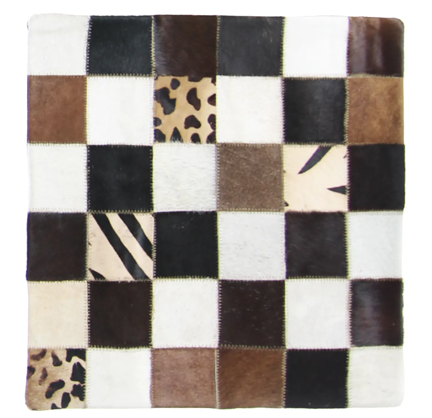 Capa de Almofada de Couro Bovino 45 x 45 cm