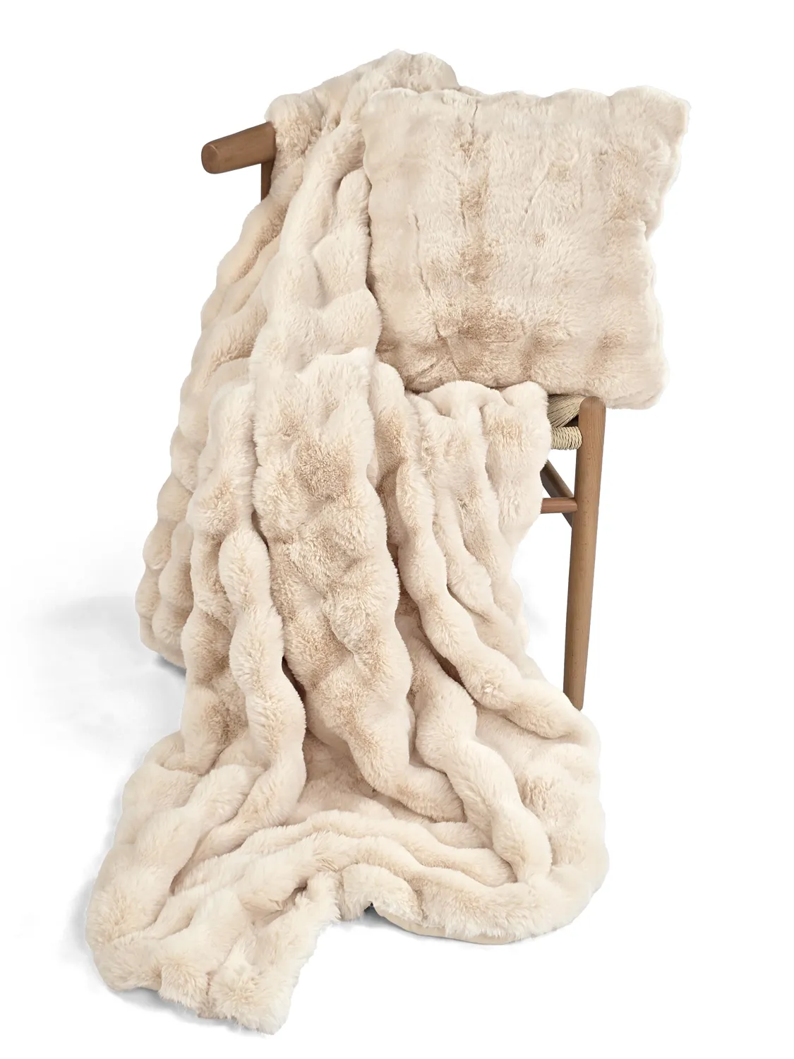 Capa de Almofada - Aranga Bubble (bege)