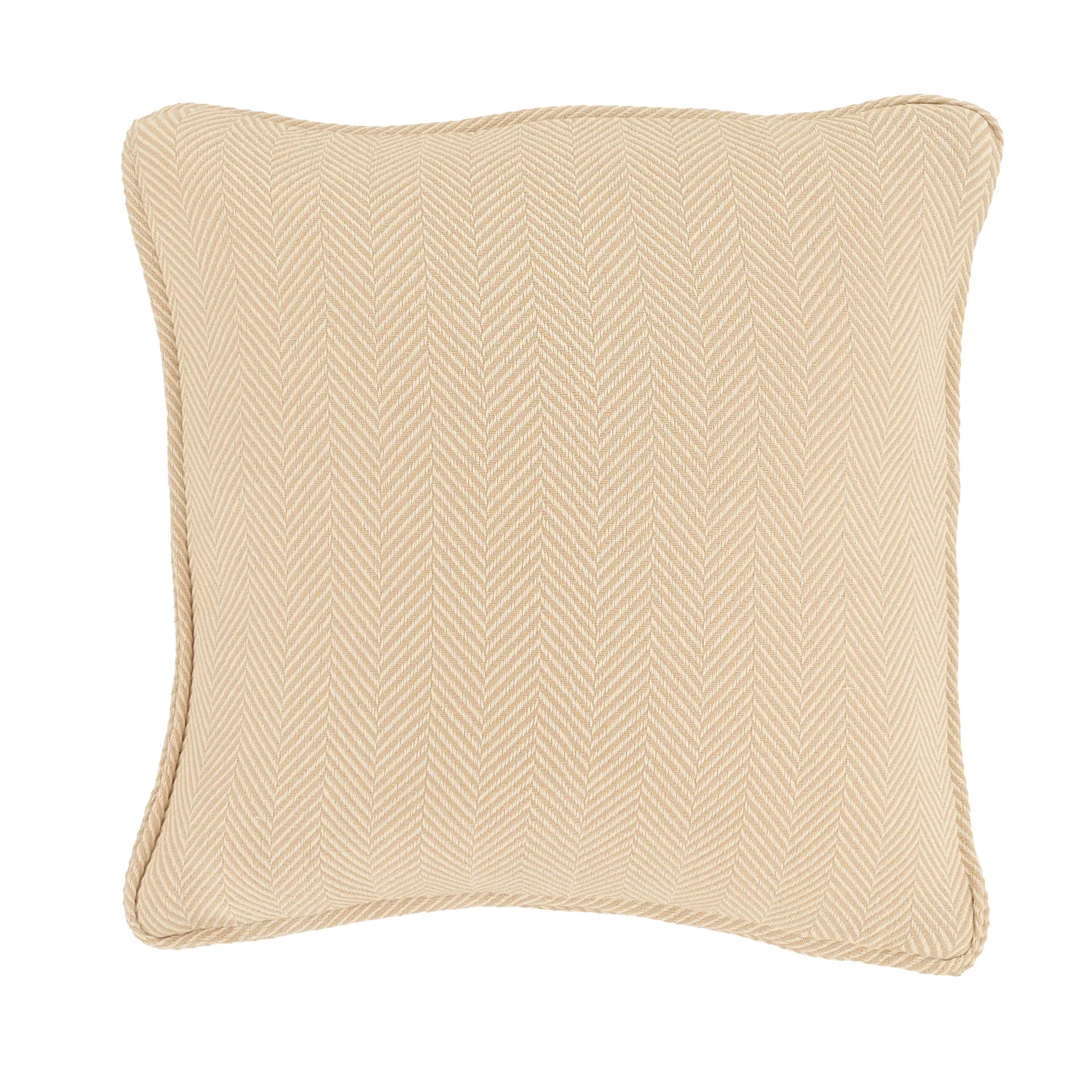 Capa de Almofada - Denisa Fishbone (bege/branco)