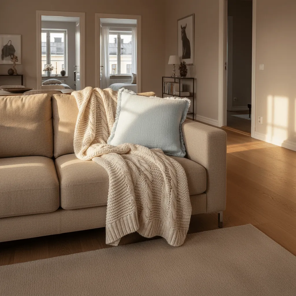 Capa de Almofada - Dorena (azul claro)