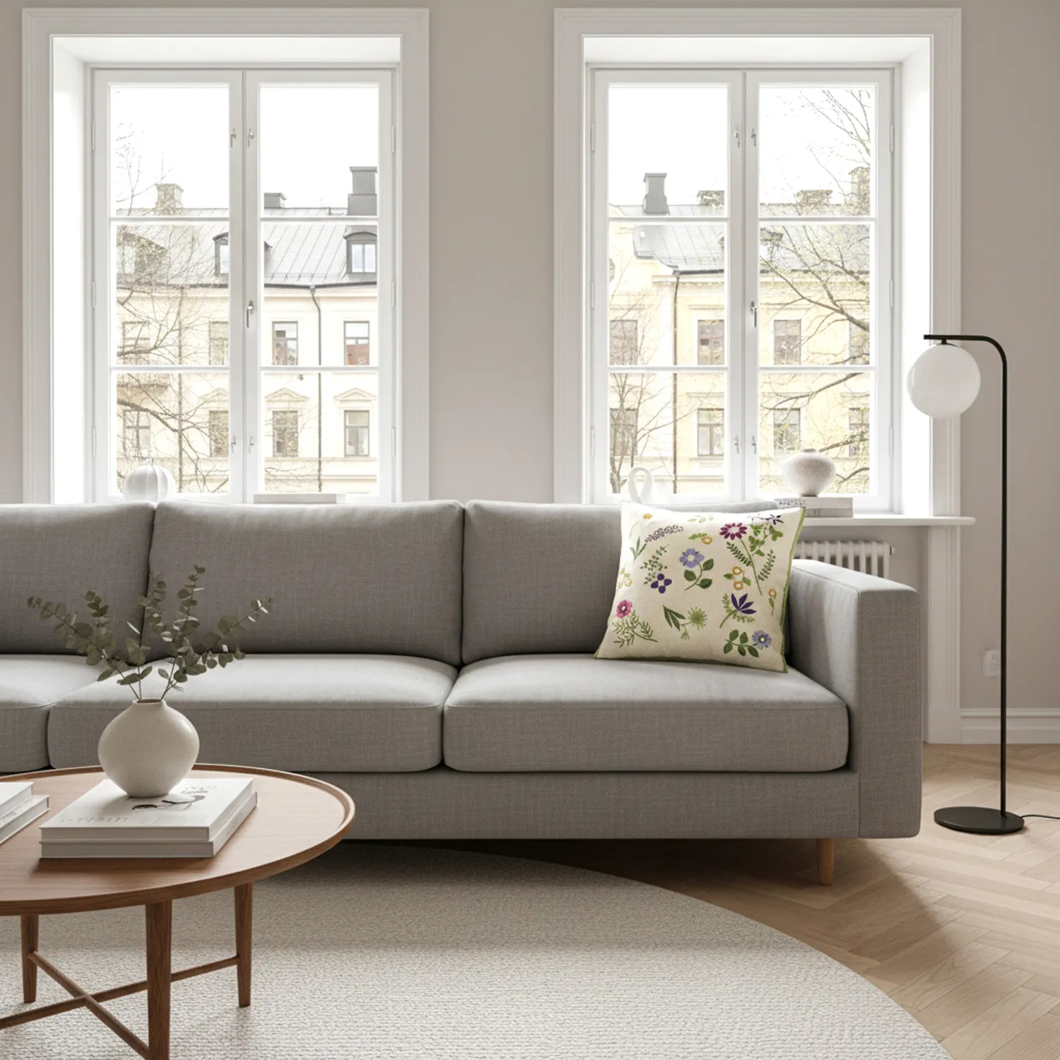 Capa de Almofada - Esbo Embroidered Cushion Cover (multi)