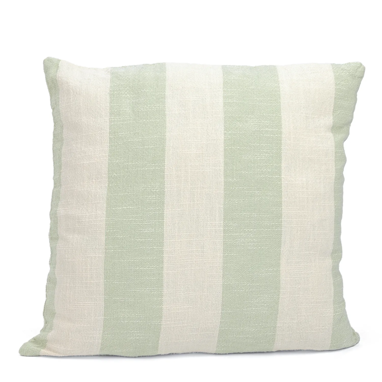 Capa de Almofada - Kora stripe cotton cushion cover (creme/verde claro)