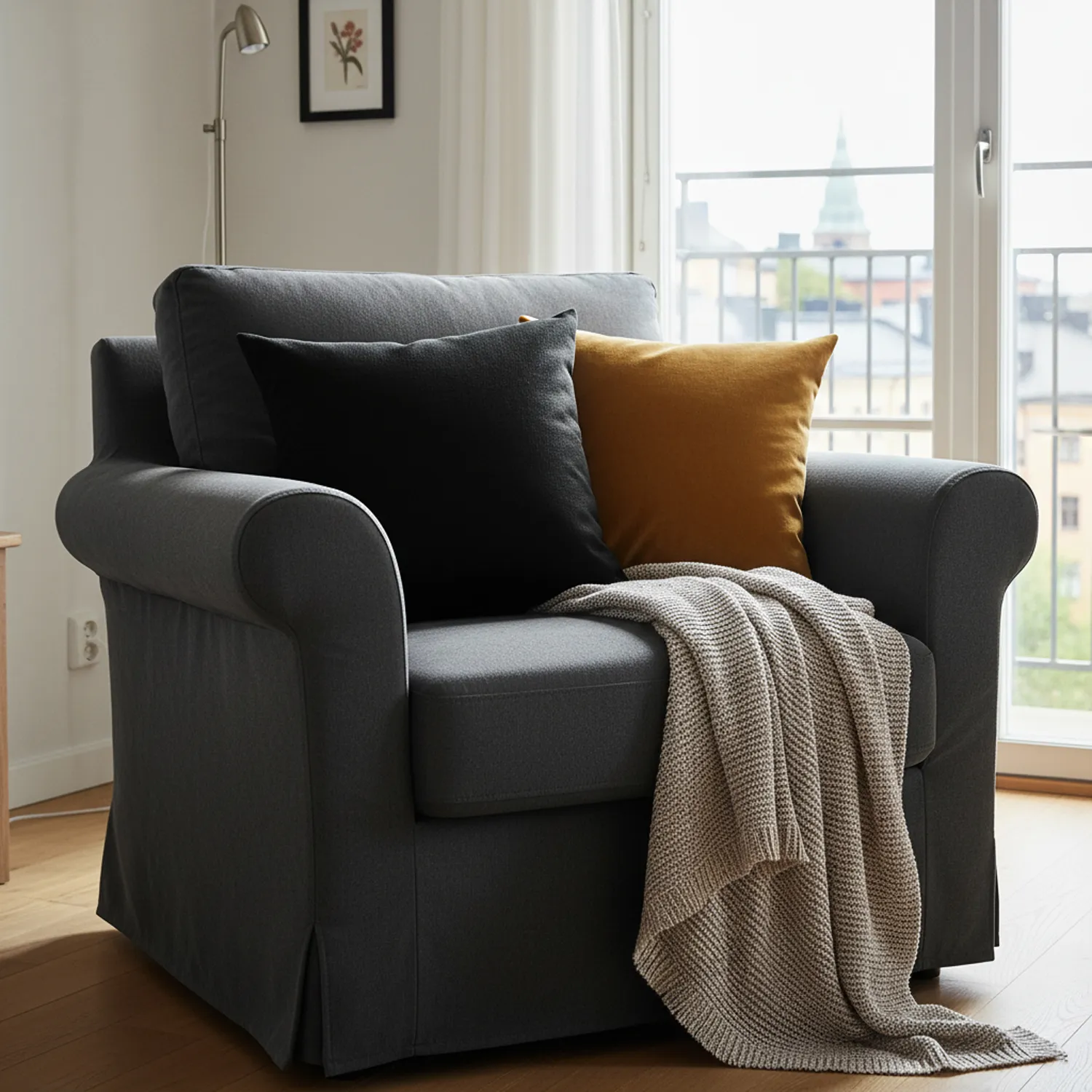 Capa de Almofada - Luana (preto)