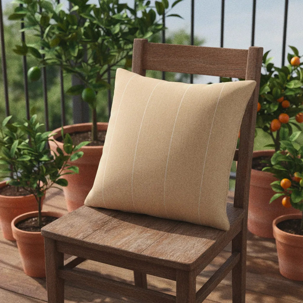 Capa de Almofada - Martina Stripe (bege/branco)