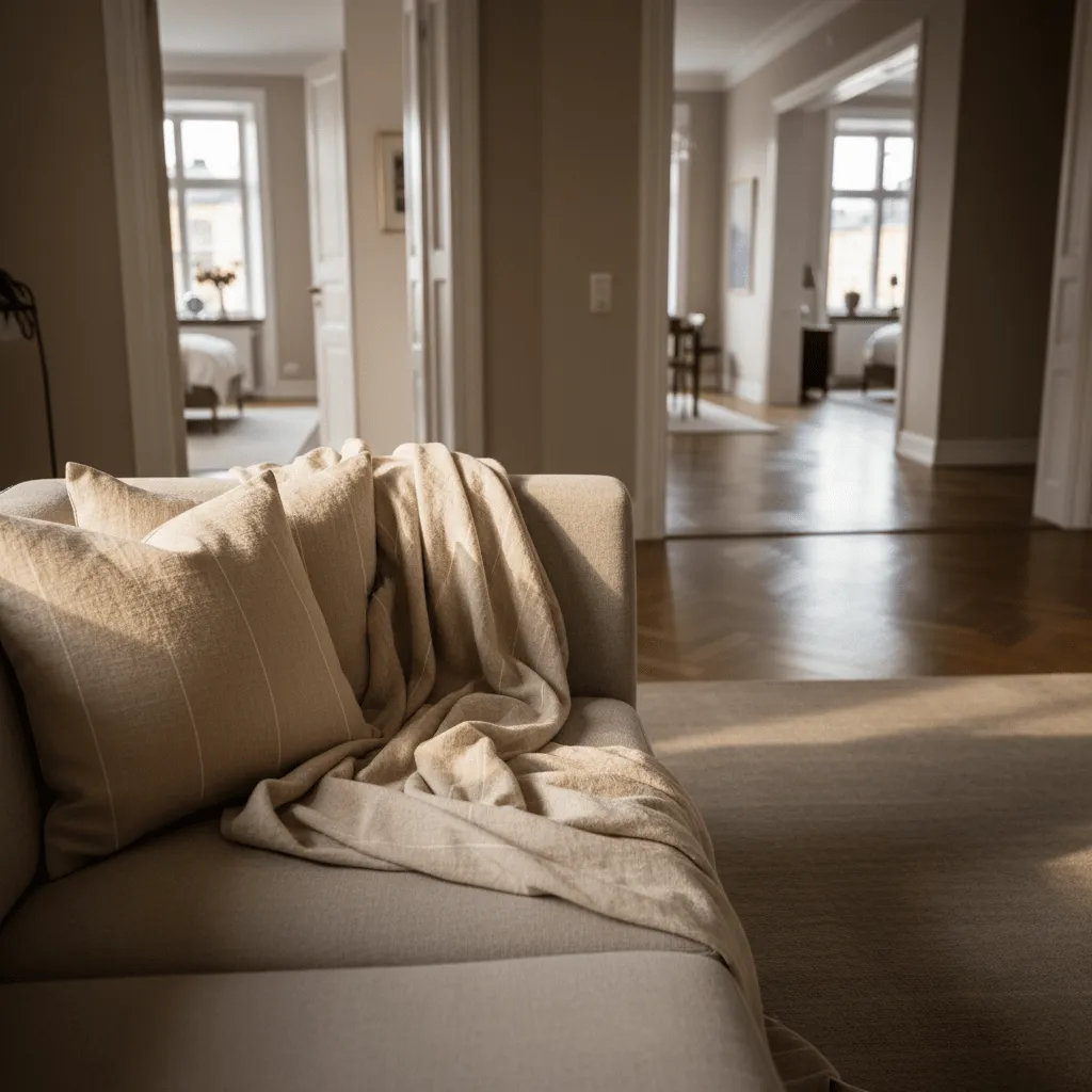 Capa de Almofada - Martina Stripe (bege/branco)