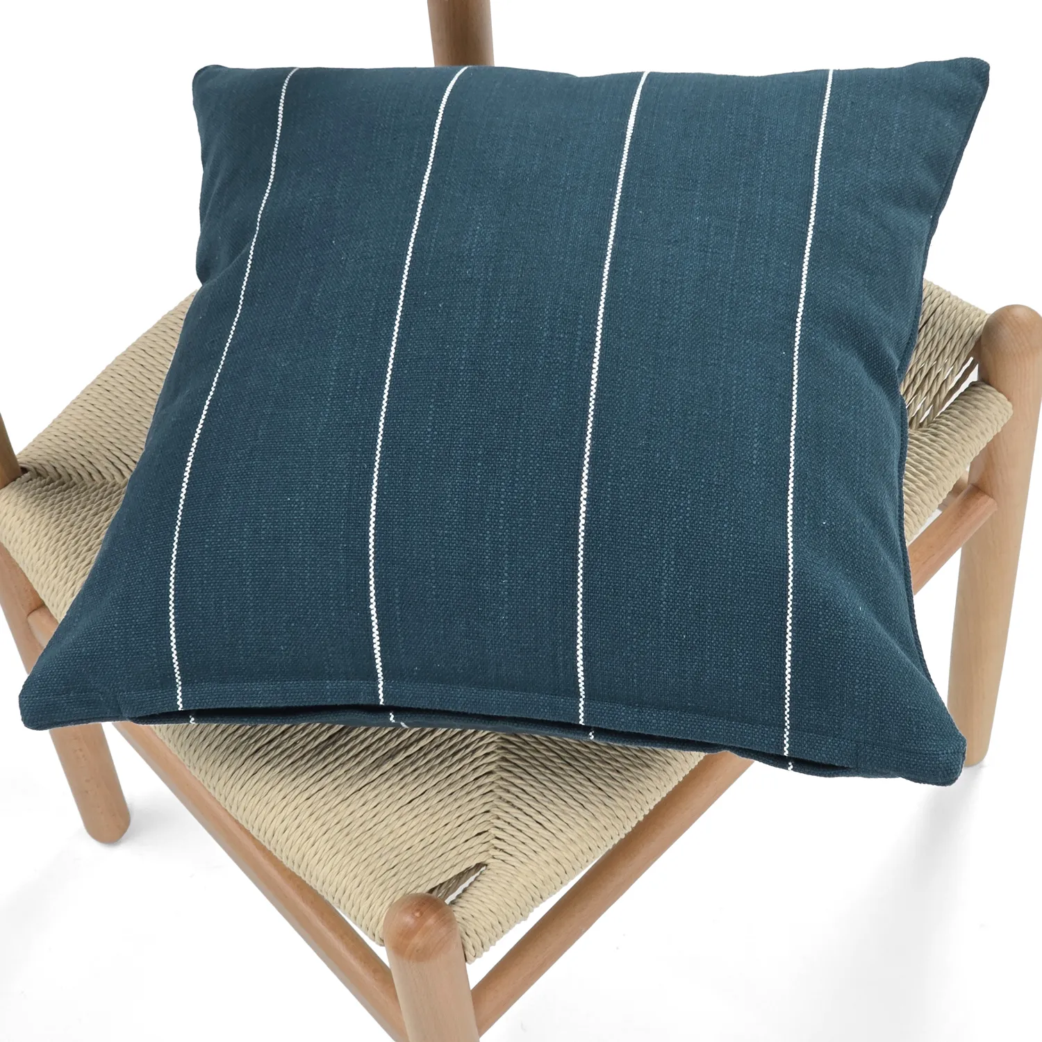 Capa de Almofada - Martina Stripe (azul/branco)