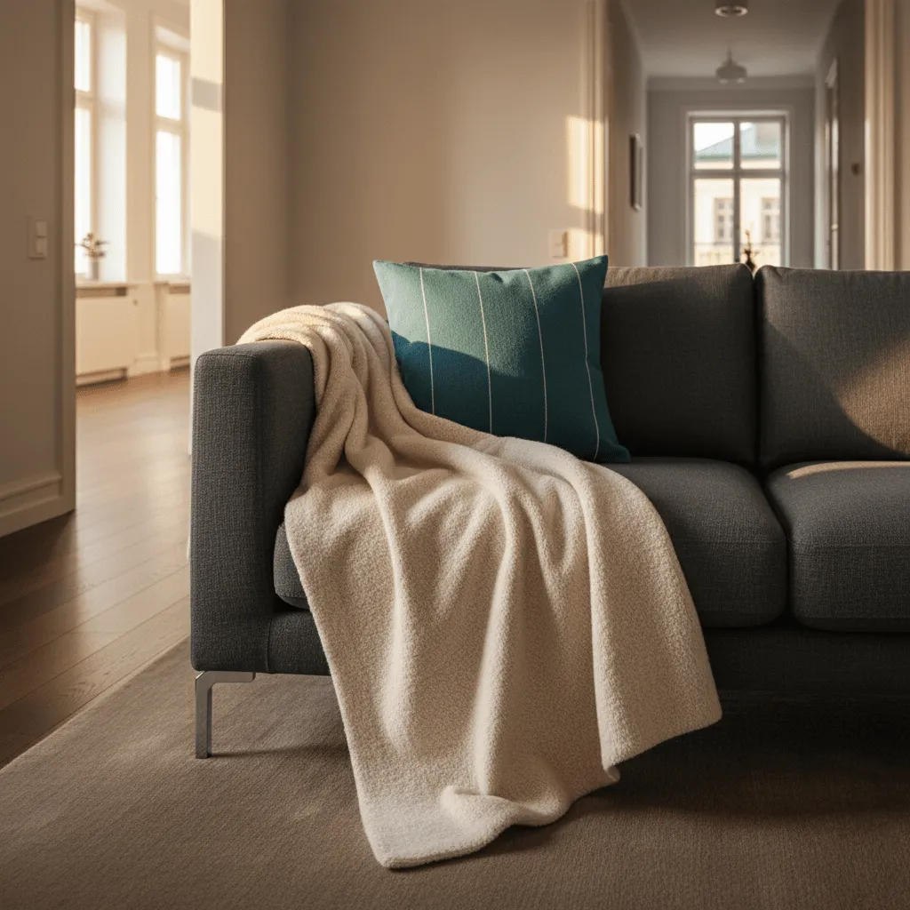 Capa de Almofada - Martina Stripe (azul/branco)