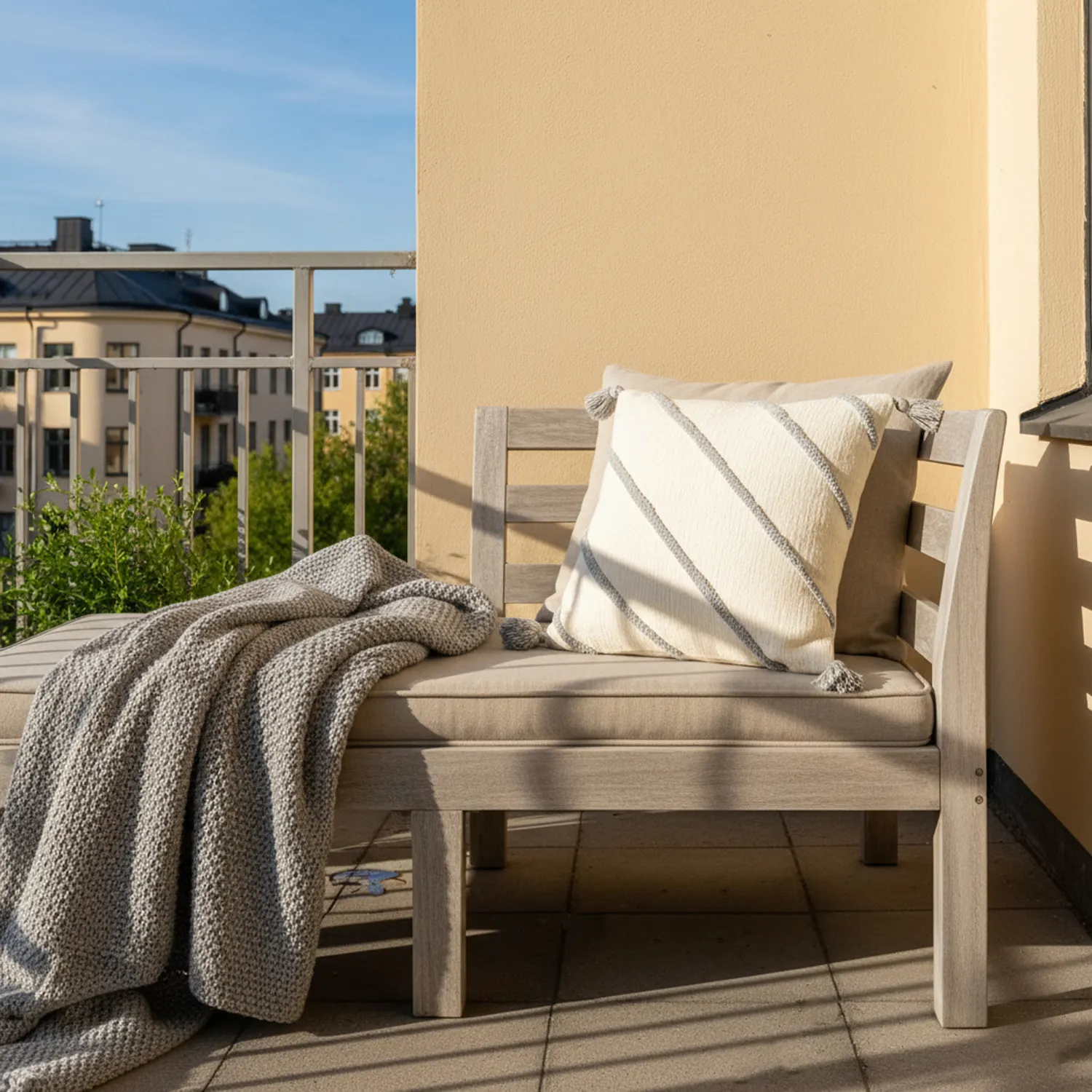 Capa de Almofada - Montreux (off white/cinza)