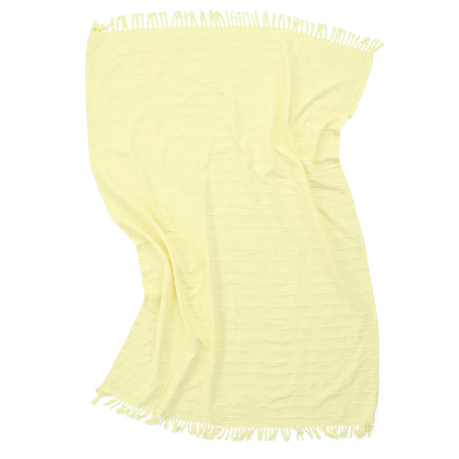 Cobertores - Nalani cotton throw (amarelo claro)