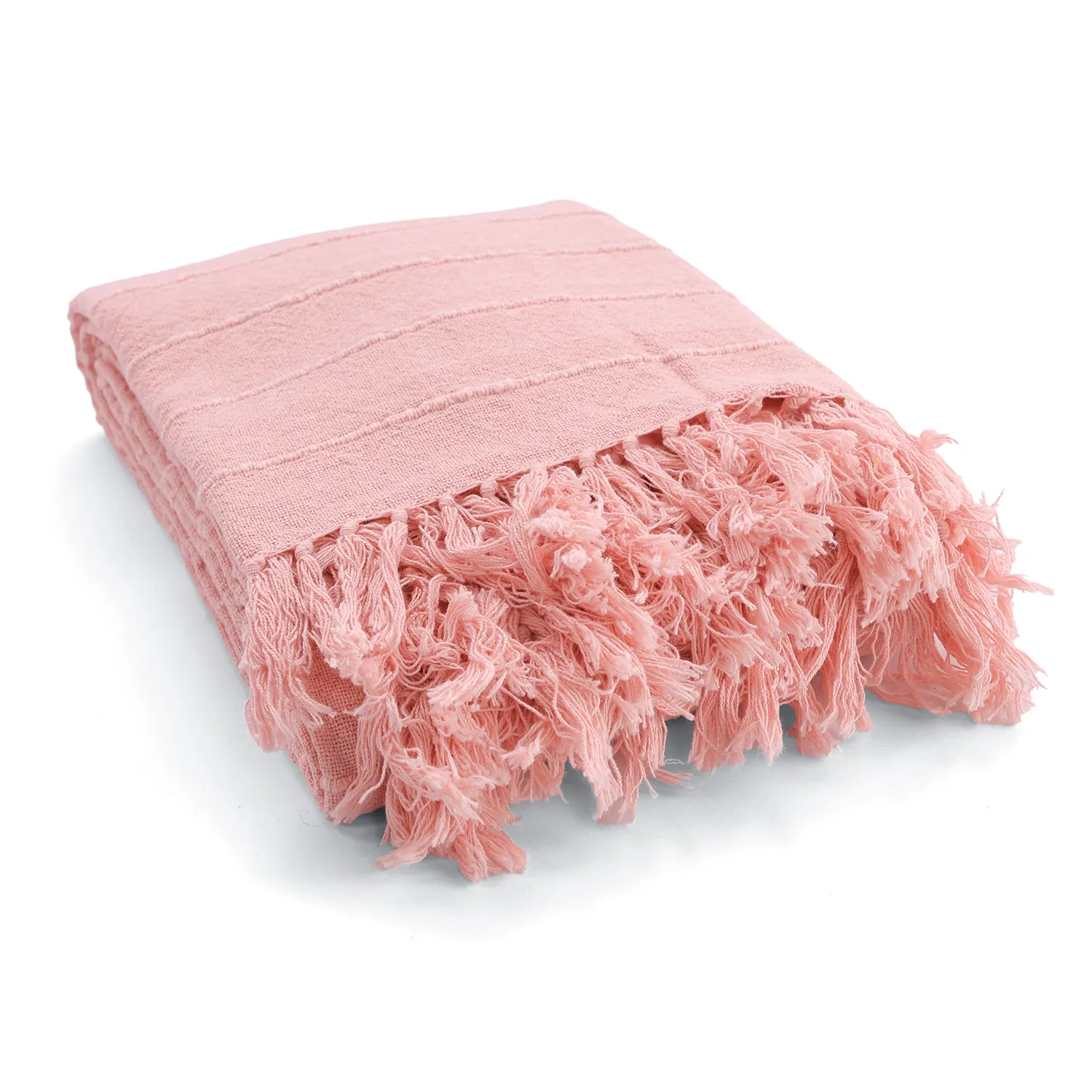 Cobertores - Nalani cotton throw (rosa)