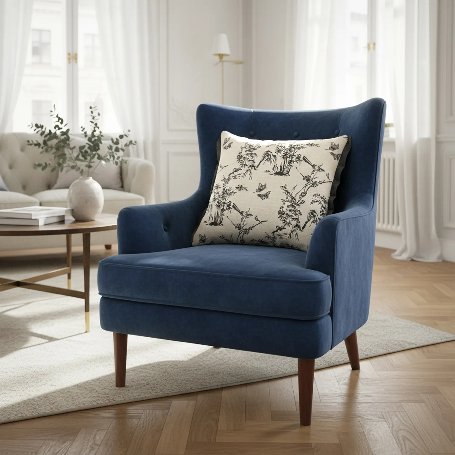 Capa de Almofada - Viborg Embroidered Cushion Cover (multi)