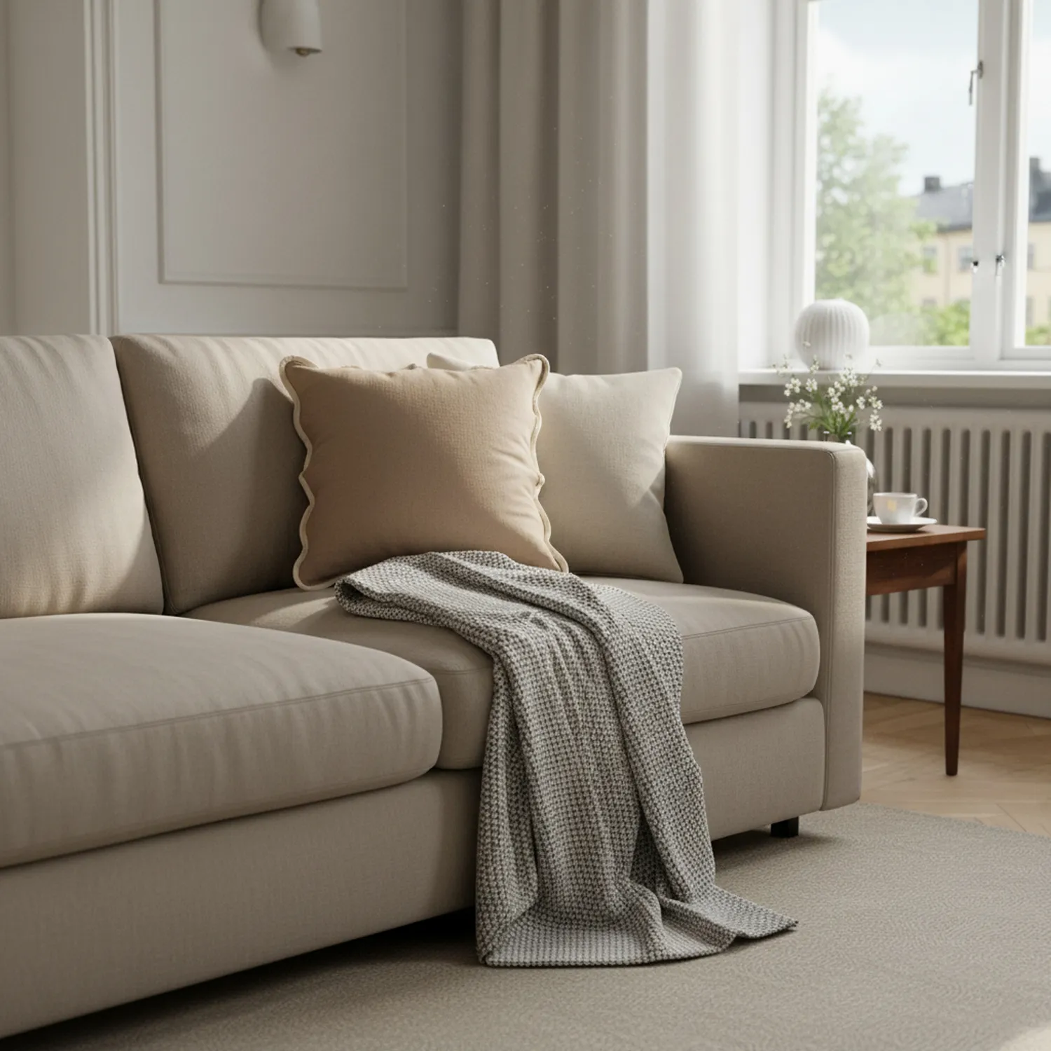 Capa de Almofada - Yrsa (bege escuro)