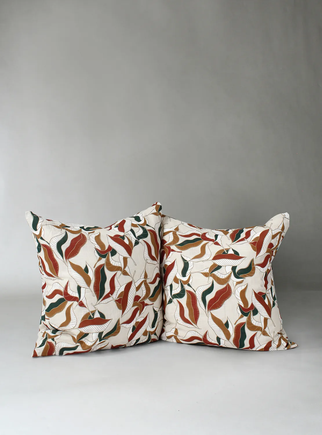 Capa de Almofada 2-pack - Amalie (bege/ferrugem)