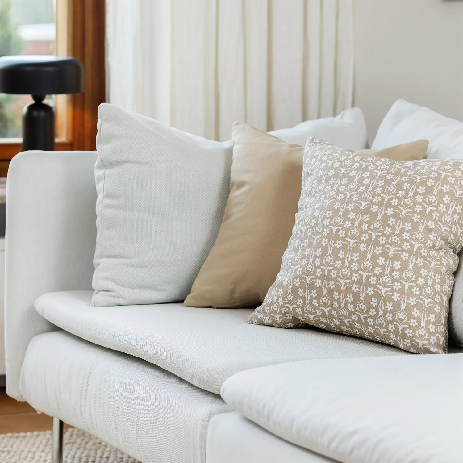 Capa de Almofada 2-pack - Ella (bege)