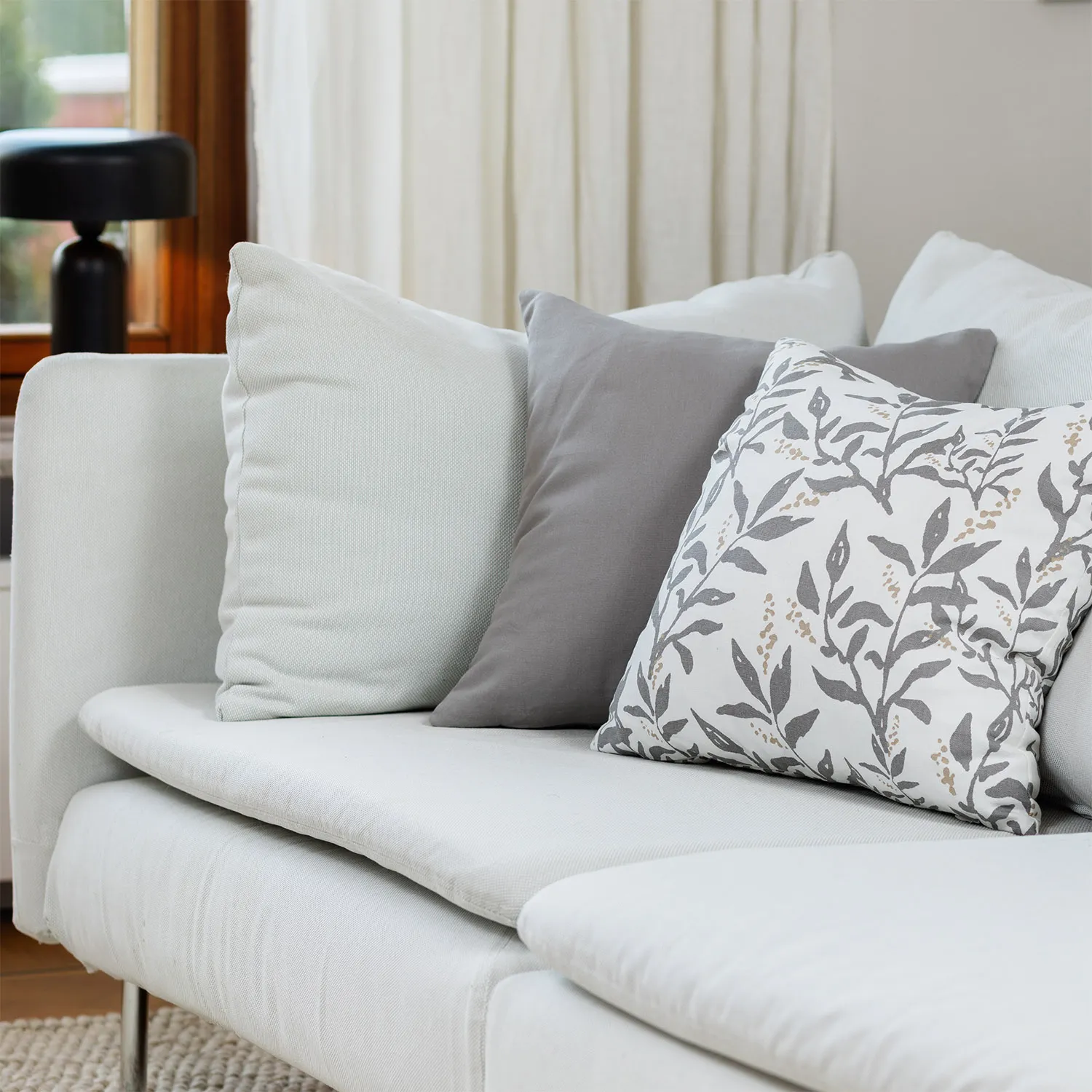 Capa de Almofada 2-pack - Katri (cinza)