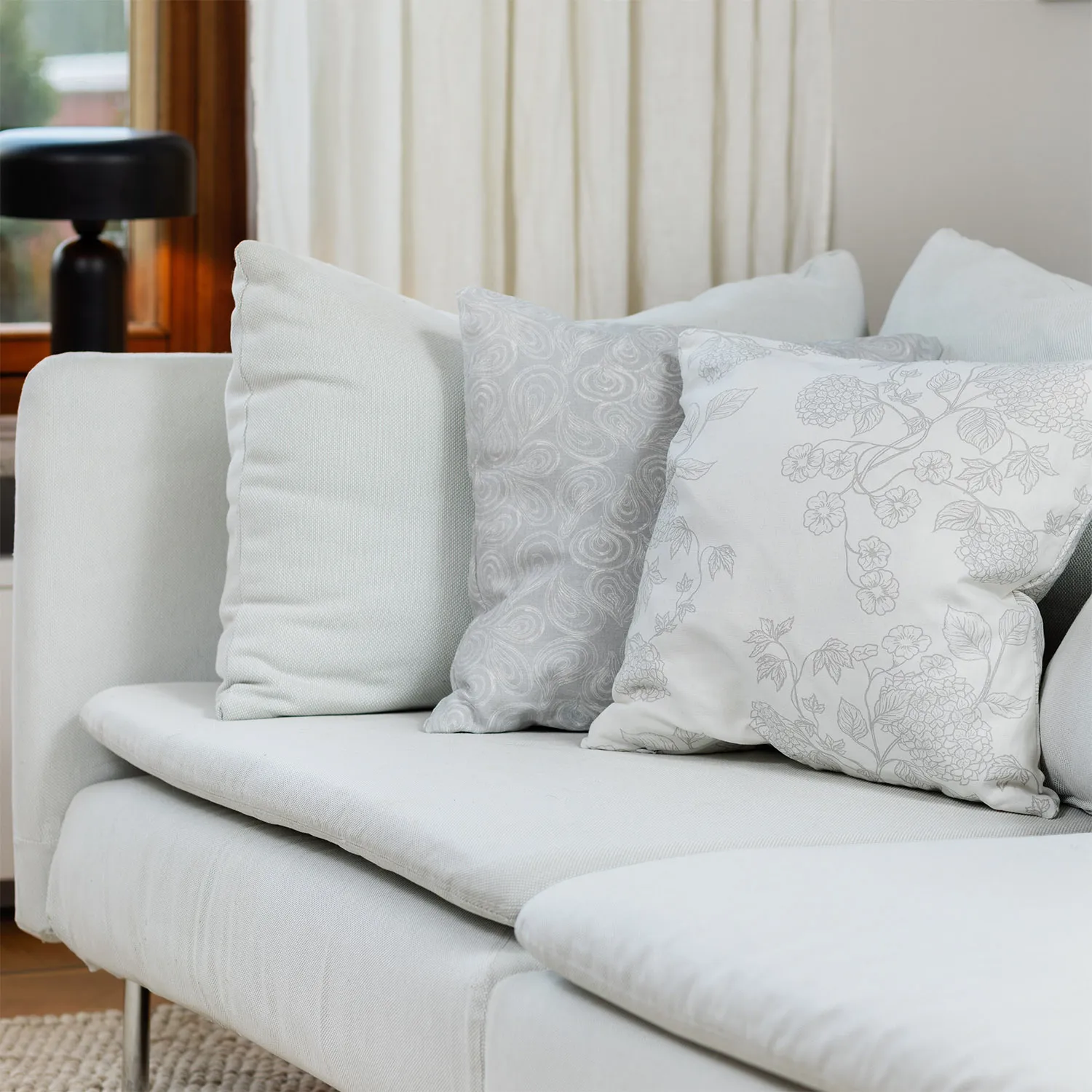 Capa de Almofada 2-pack - Merja (cinza)