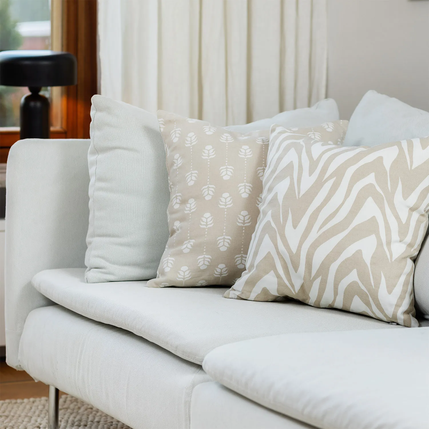 Capa de Almofada 2-pack - Sari (bege médio)