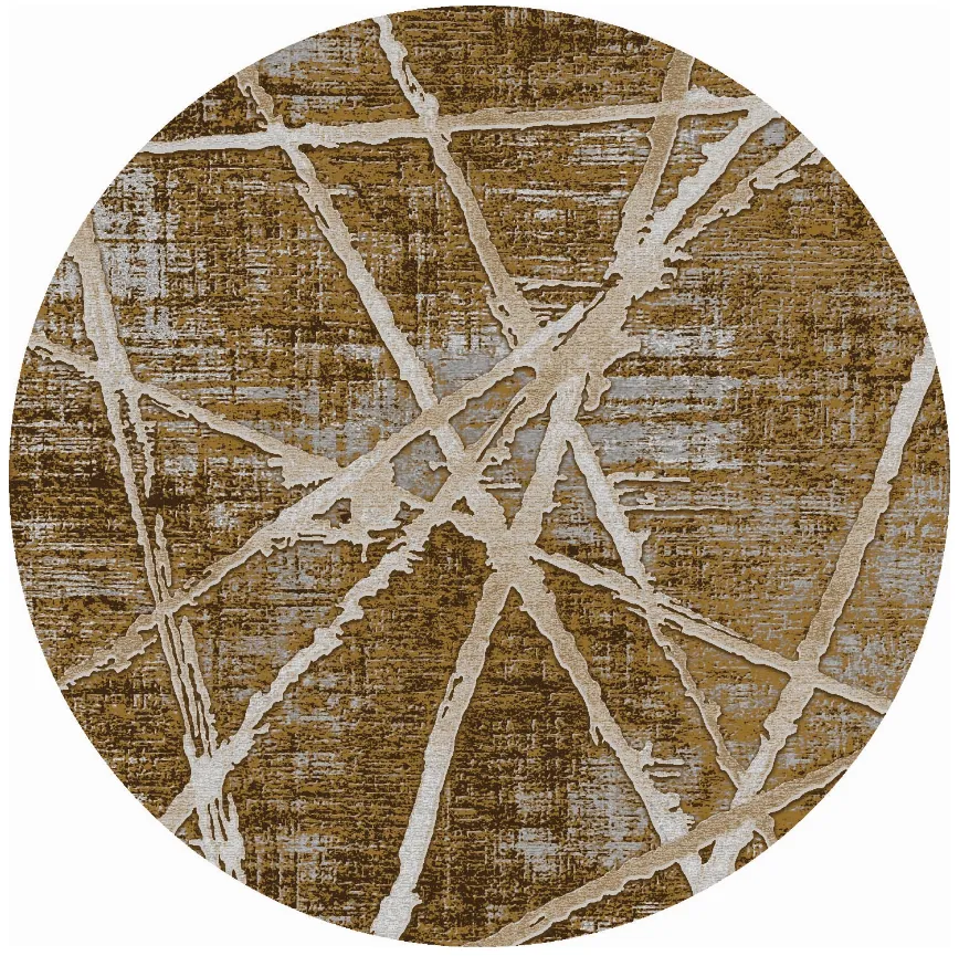 Tapete redondo - Lagos (marrom)