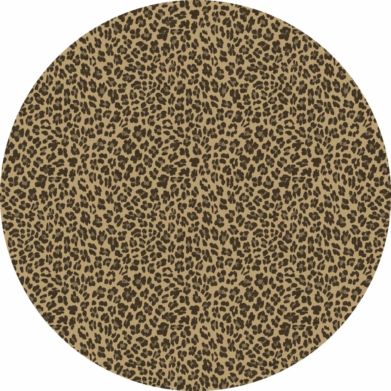 Tapete redondo - Leopard (marrom)