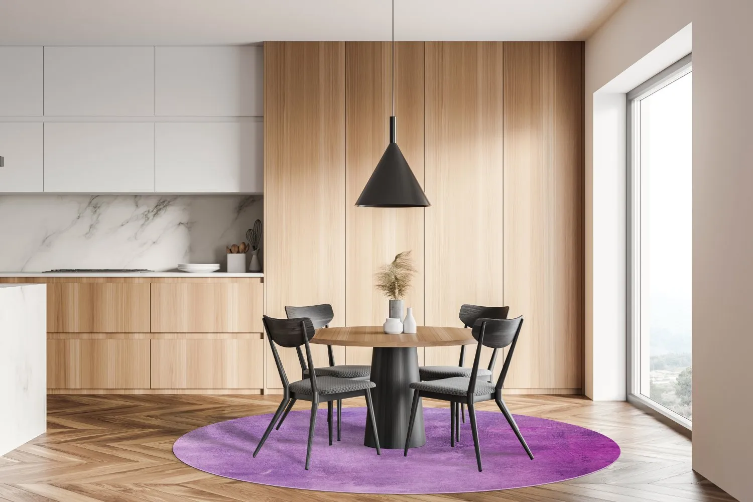 Tapete redondo - Guillos (roxo)