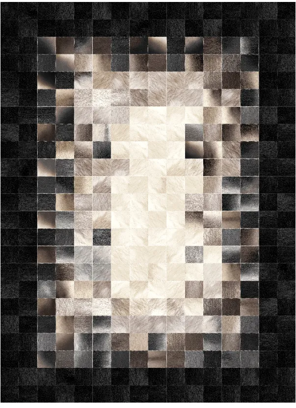 Tapete Wilton - Livada (preto/multicolorido)