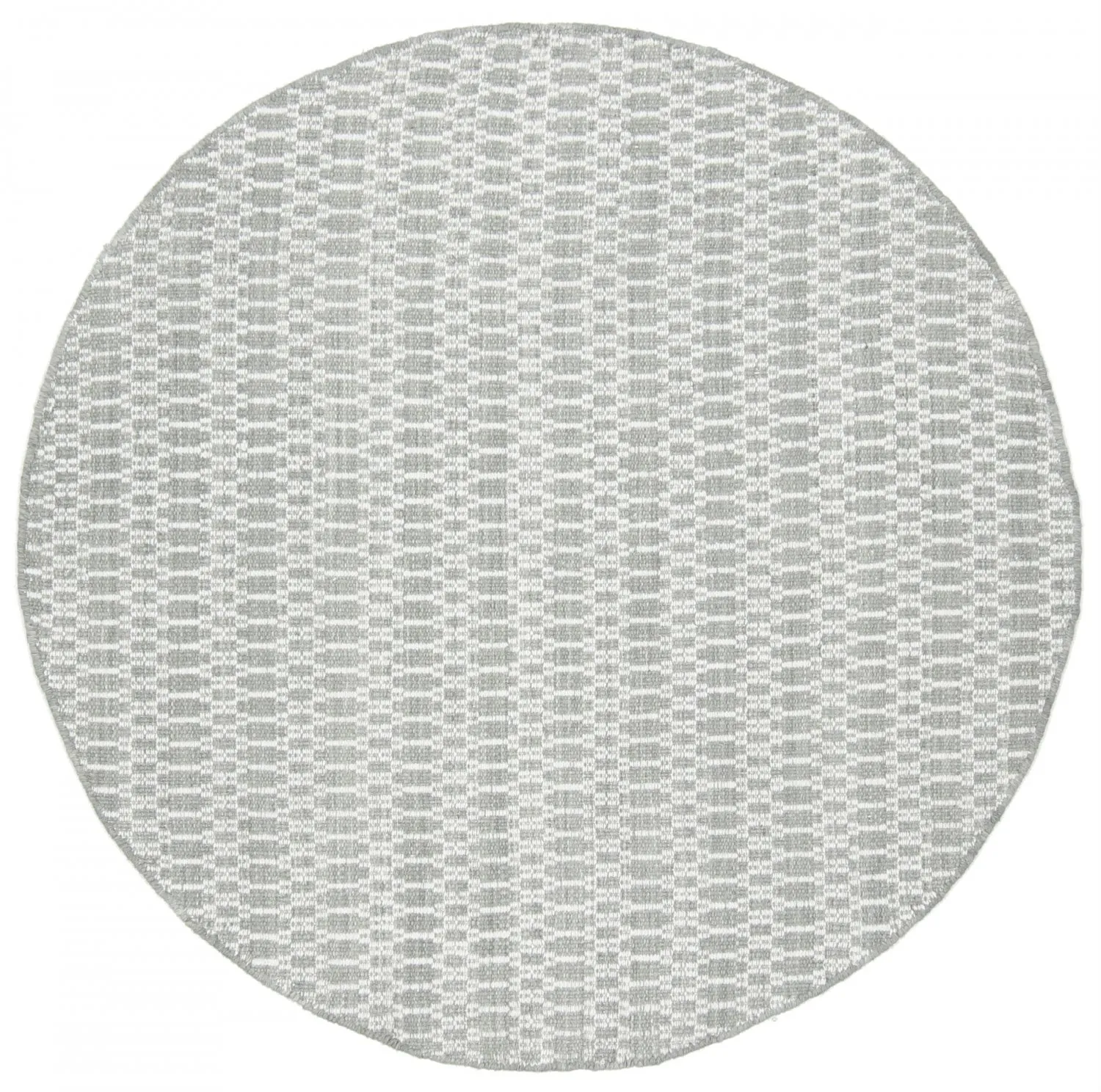 Tapete redondo - Long Stitch (cinza)