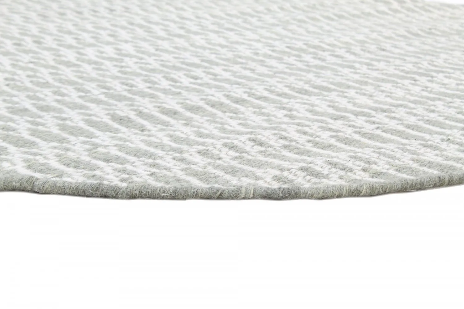 Tapete redondo - Long Stitch (cinza)