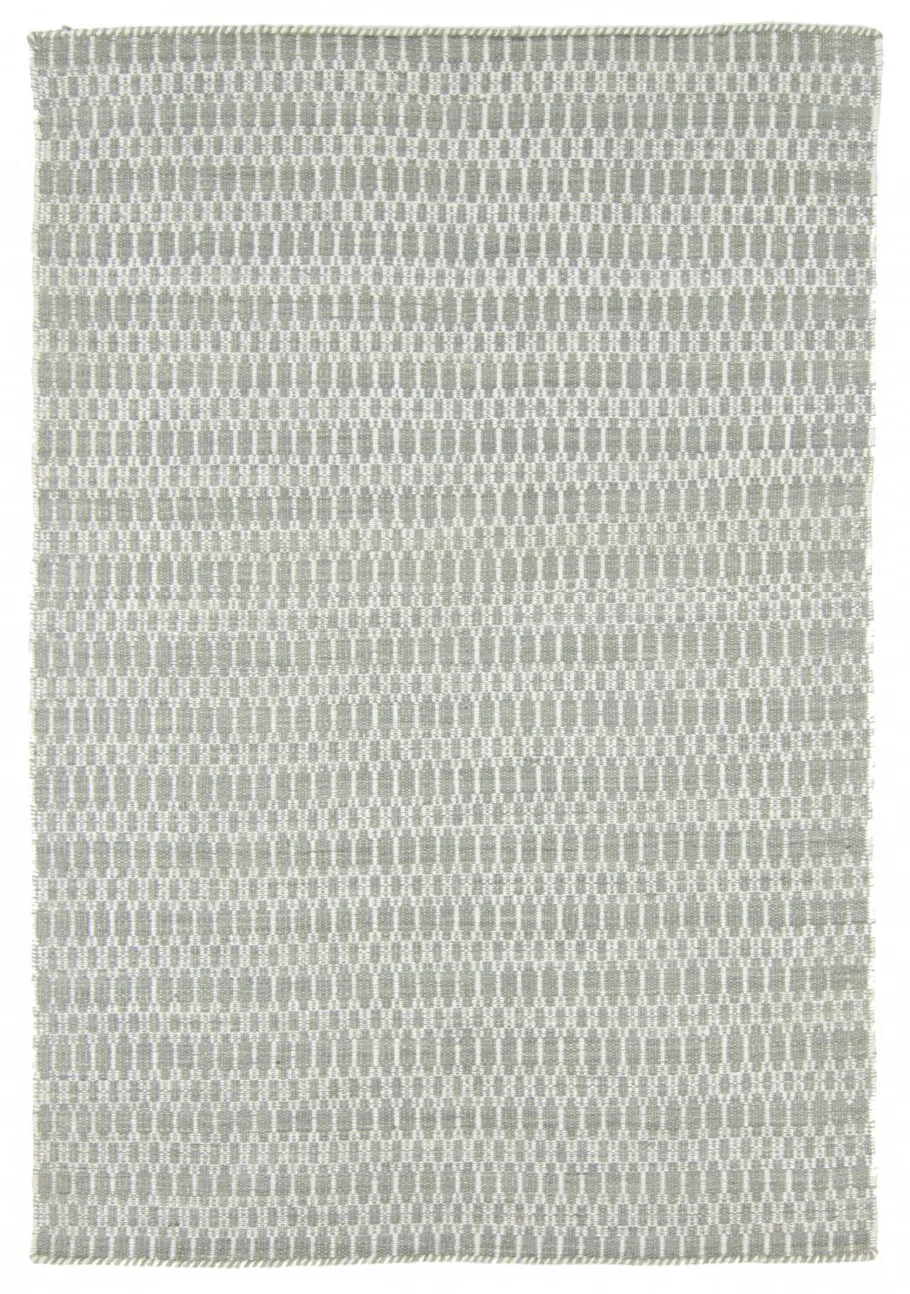 Tapete de lã - Long Stitch (cinza)