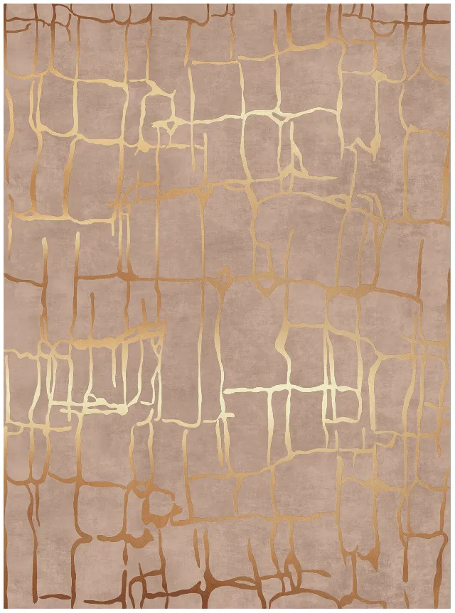 Tapete Wilton - Lorenzo (marrom/dourado)