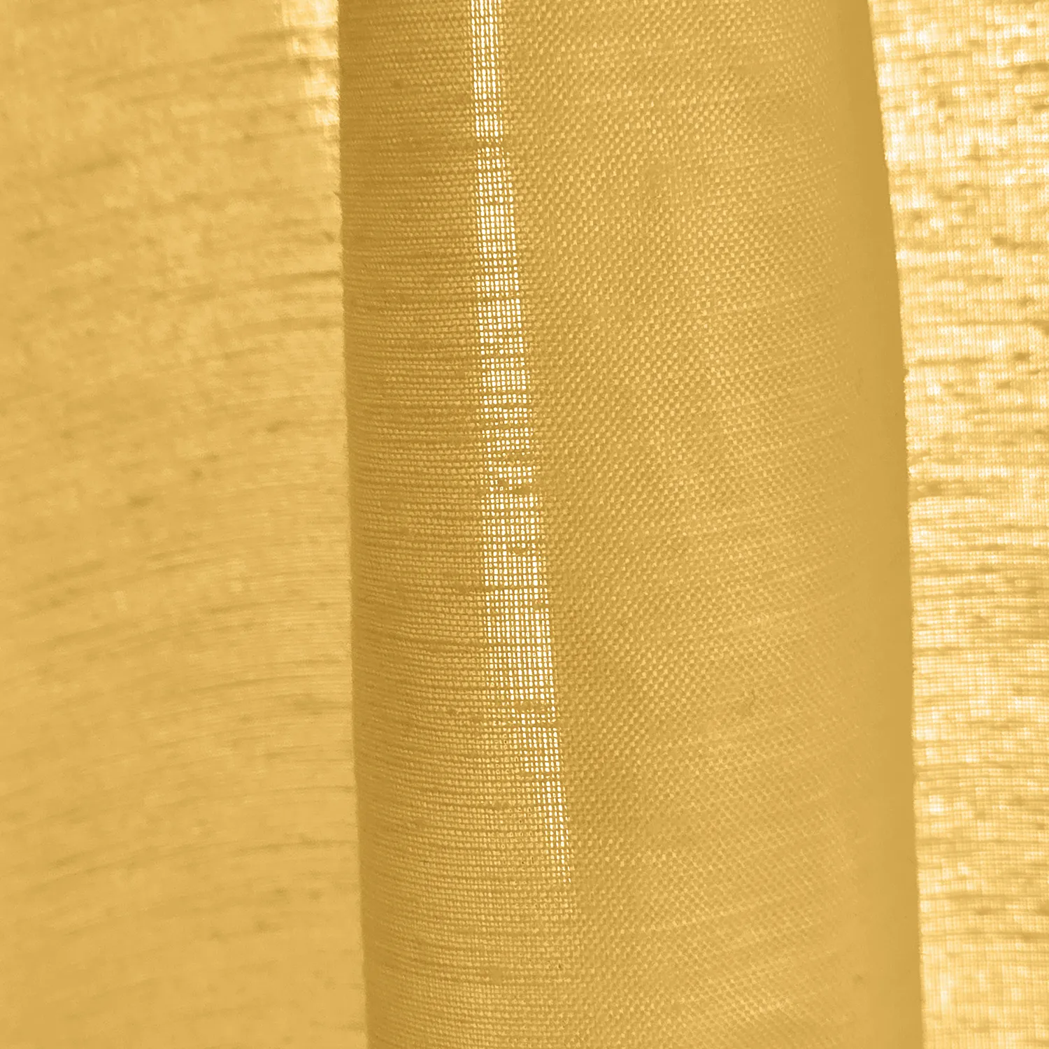 Cortinas Pack de 2 - Cortina mistura de linho Lumira (ocre)