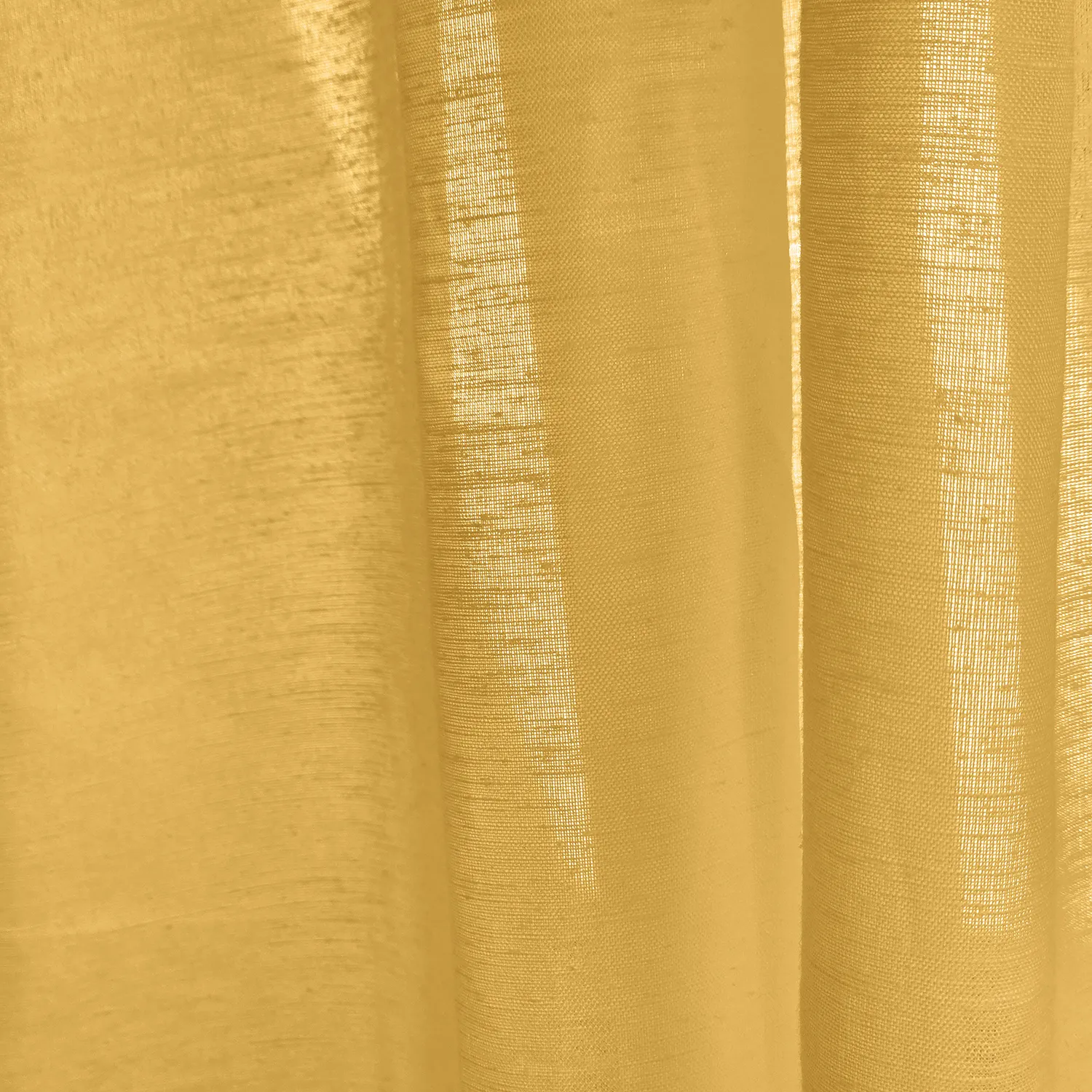 Cortinas Pack de 2 - Cortina mistura de linho Lumira (ocre)